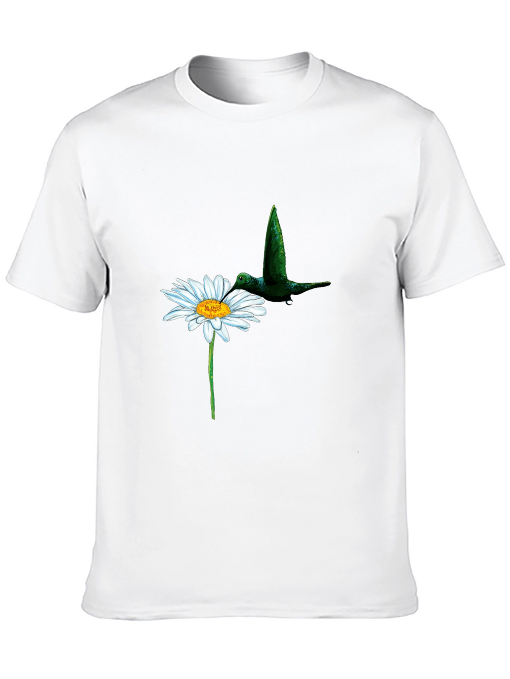 Daisy & Hummingbird Black T-Shirt