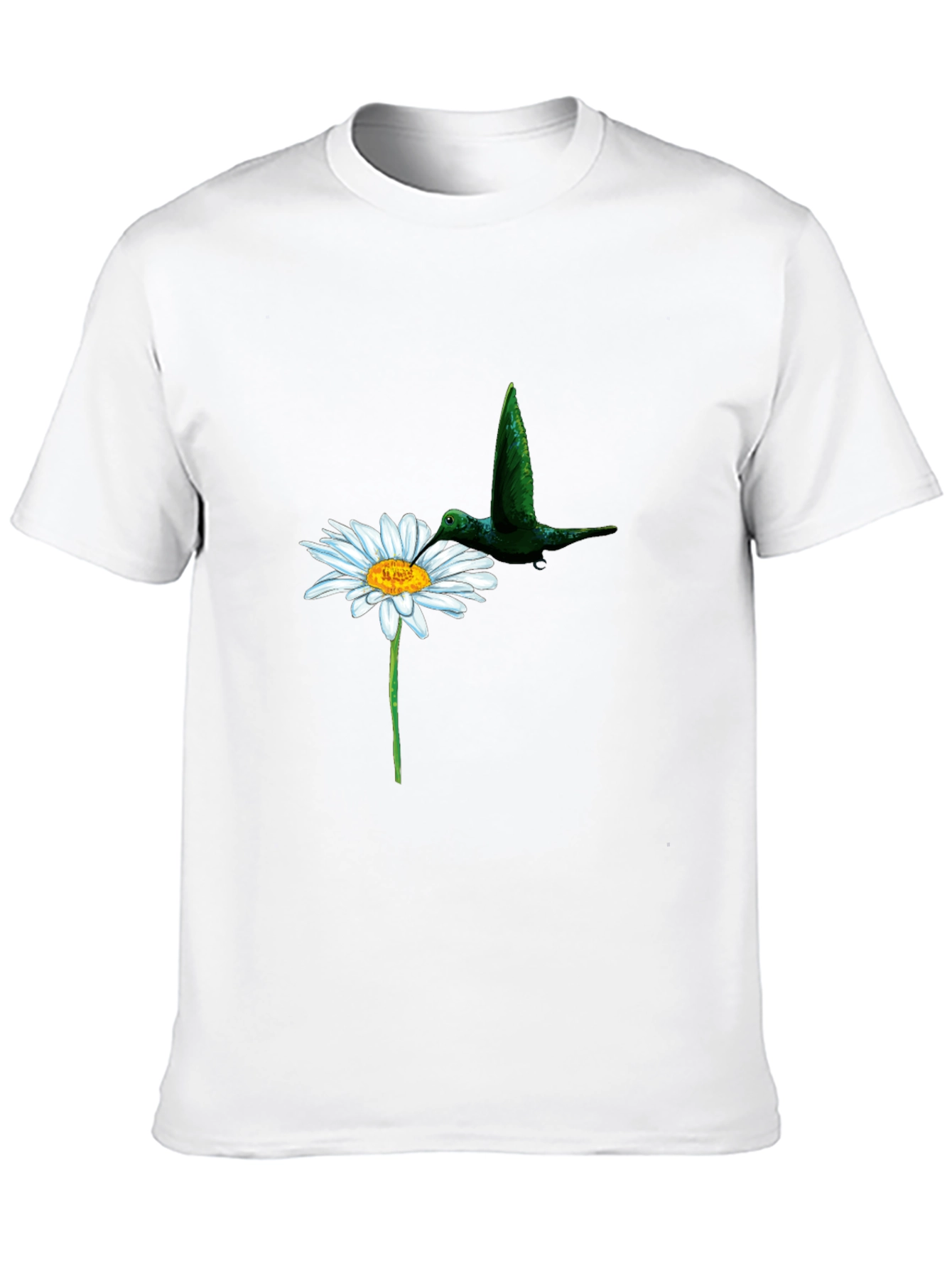 Daisy & Hummingbird Black T-Shirt