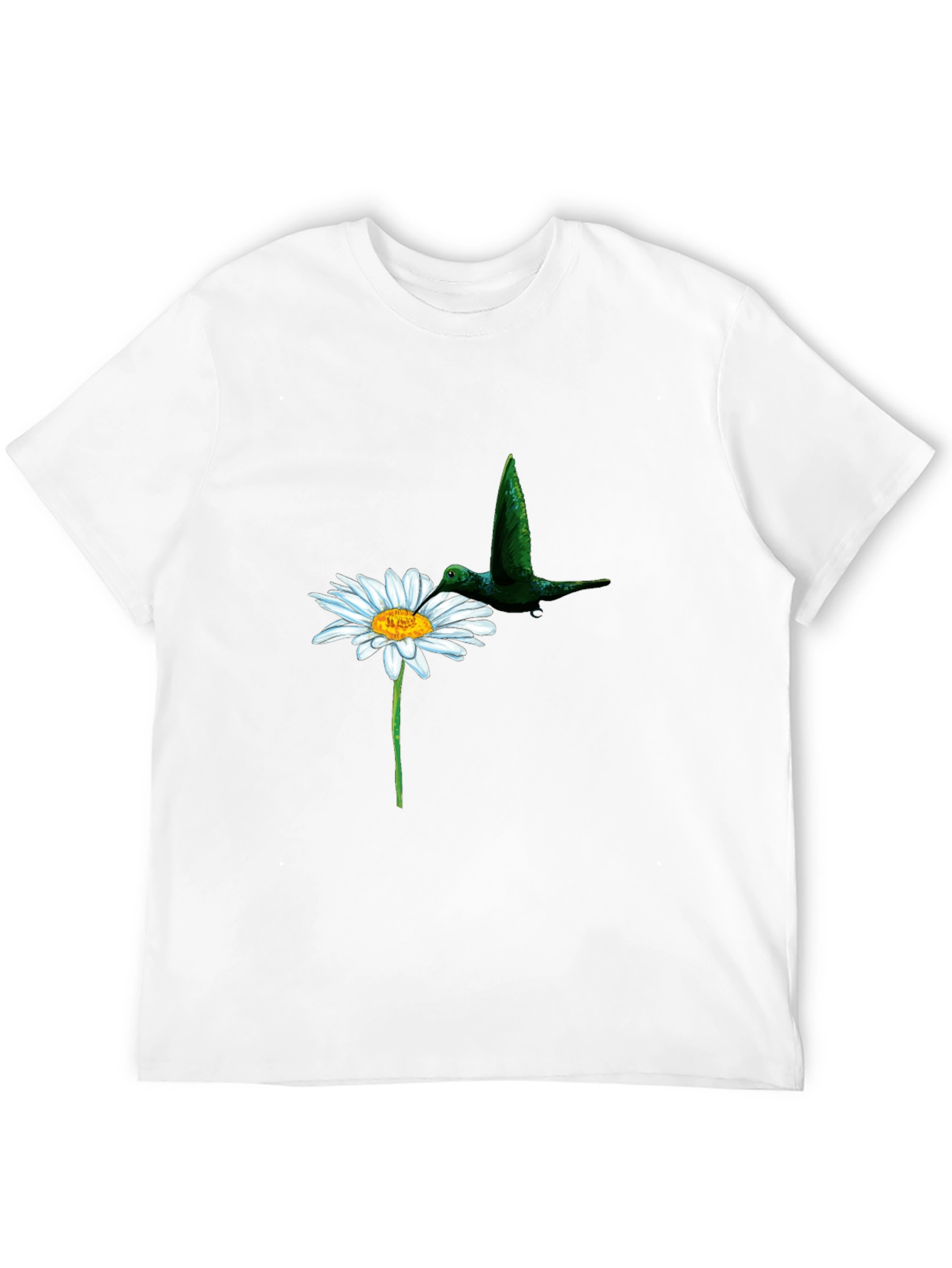 Daisy & Hummingbird Black T-Shirt