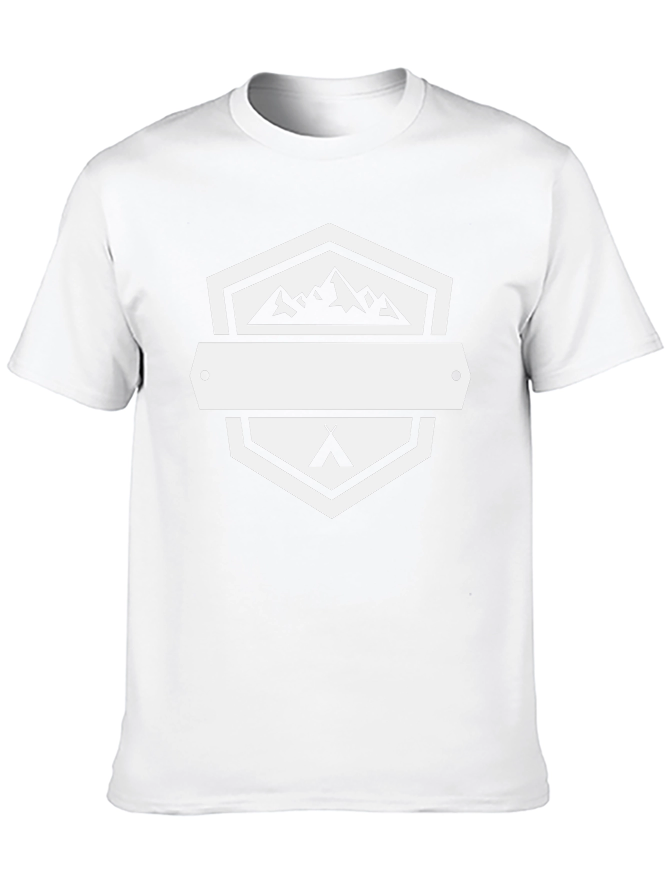 Outdoor Adventure Black T-Shirt - Mountains & Camping