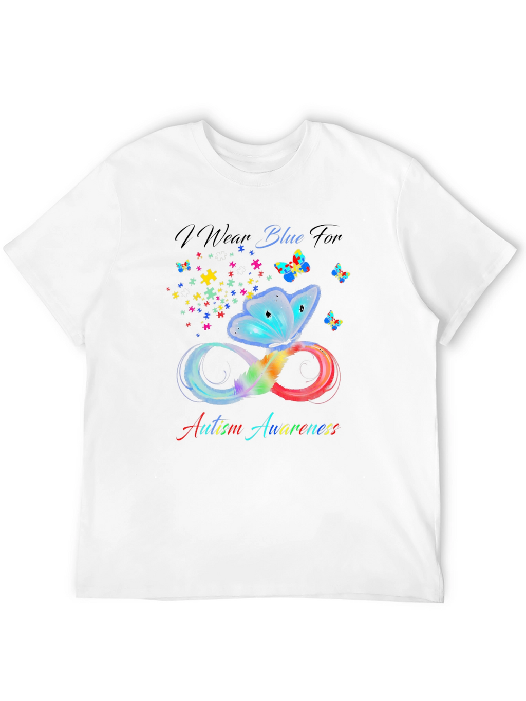 Autism Awareness Butterfly Infinity T-Shirt