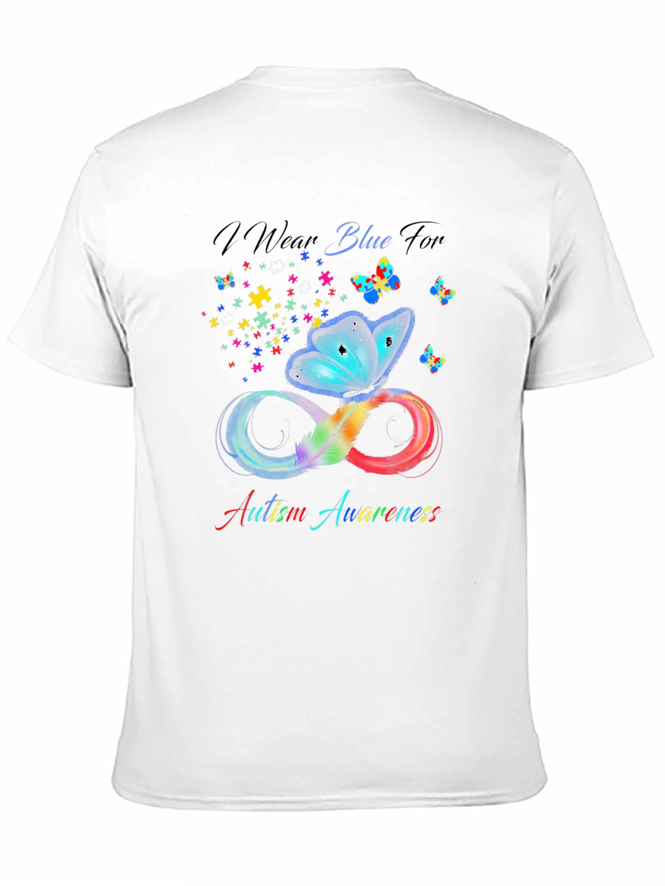Autism Awareness Butterfly Infinity T-Shirt
