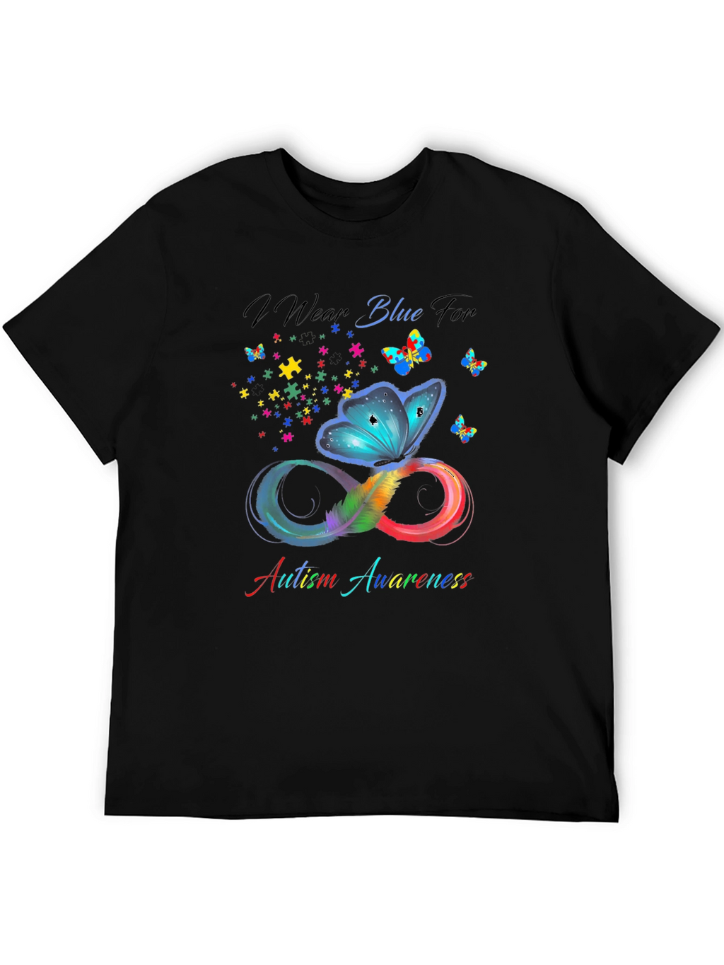 Autism Awareness Butterfly Infinity T-Shirt