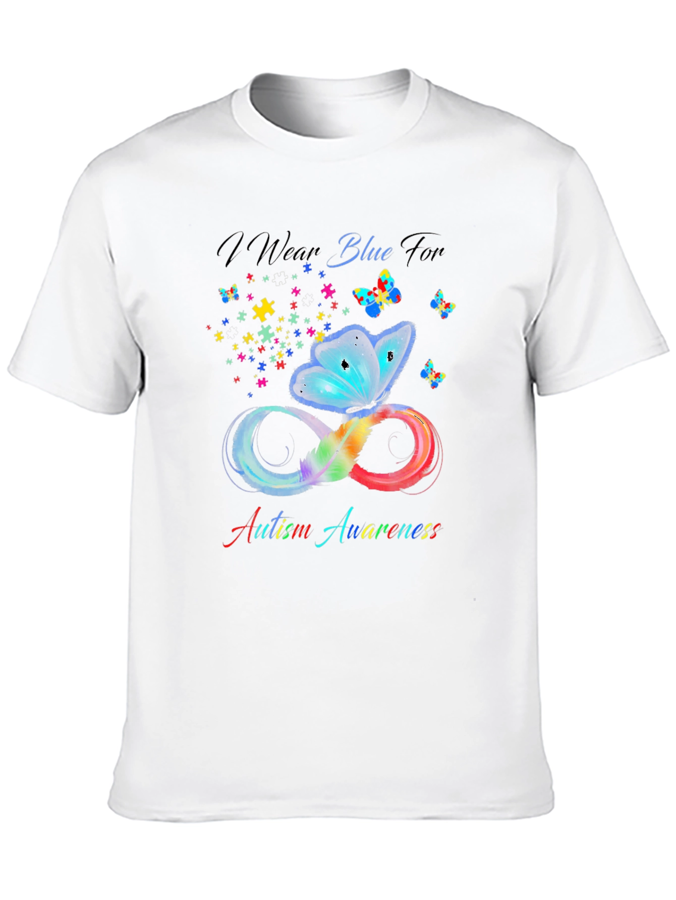 Autism Awareness Butterfly Infinity T-Shirt