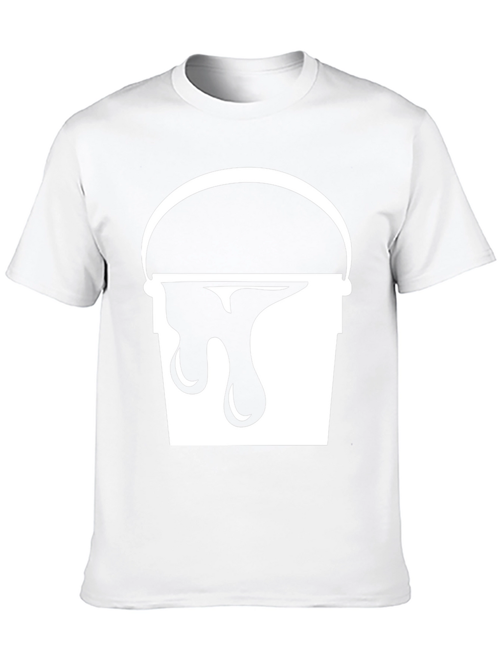 Paint Bucket Drip Graphic Tee - Trendy Black T-Shirt