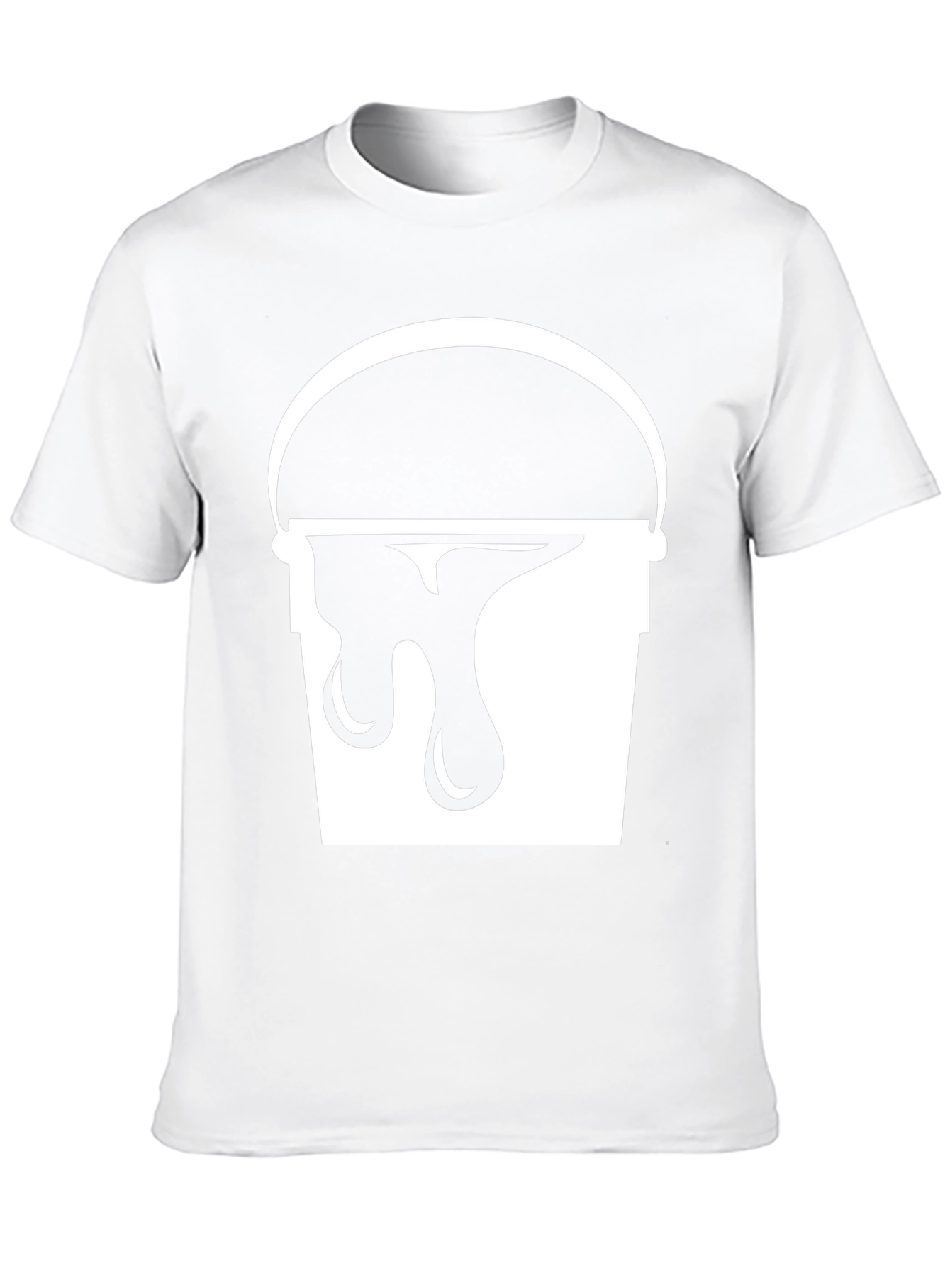 Paint Bucket Drip Graphic Tee - Trendy Black T-Shirt