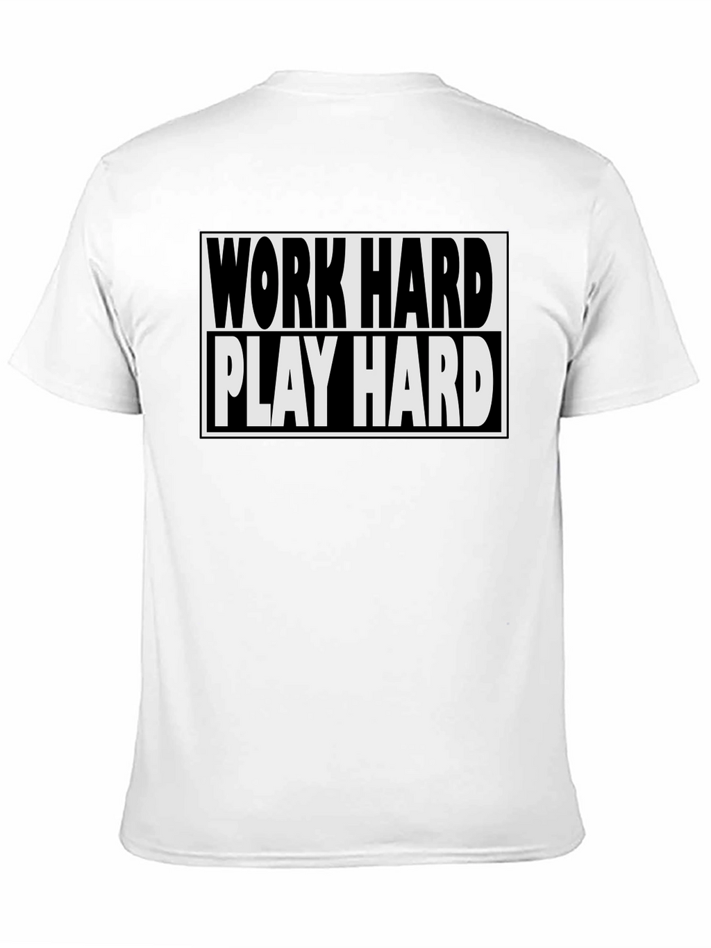 Work Hard Play Hard Black T-Shirt