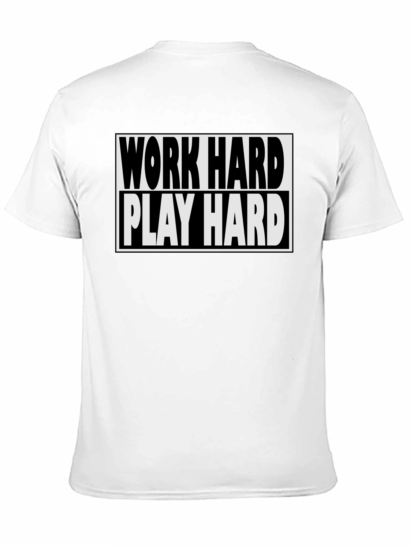 Work Hard Play Hard Black T-Shirt