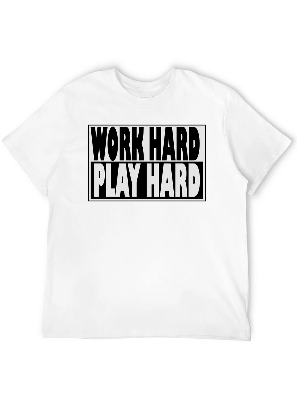 Work Hard Play Hard Black T-Shirt