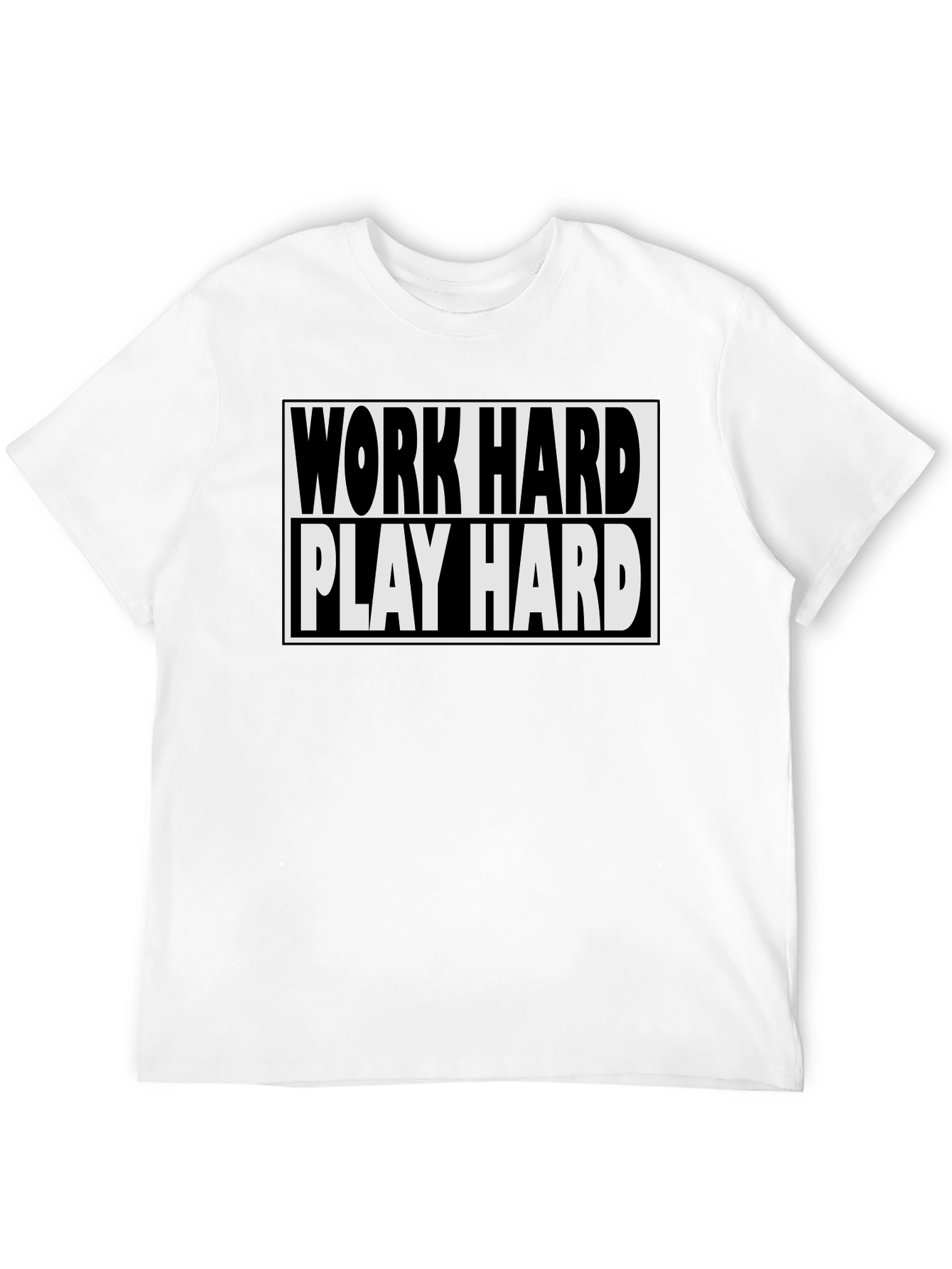 Work Hard Play Hard Black T-Shirt