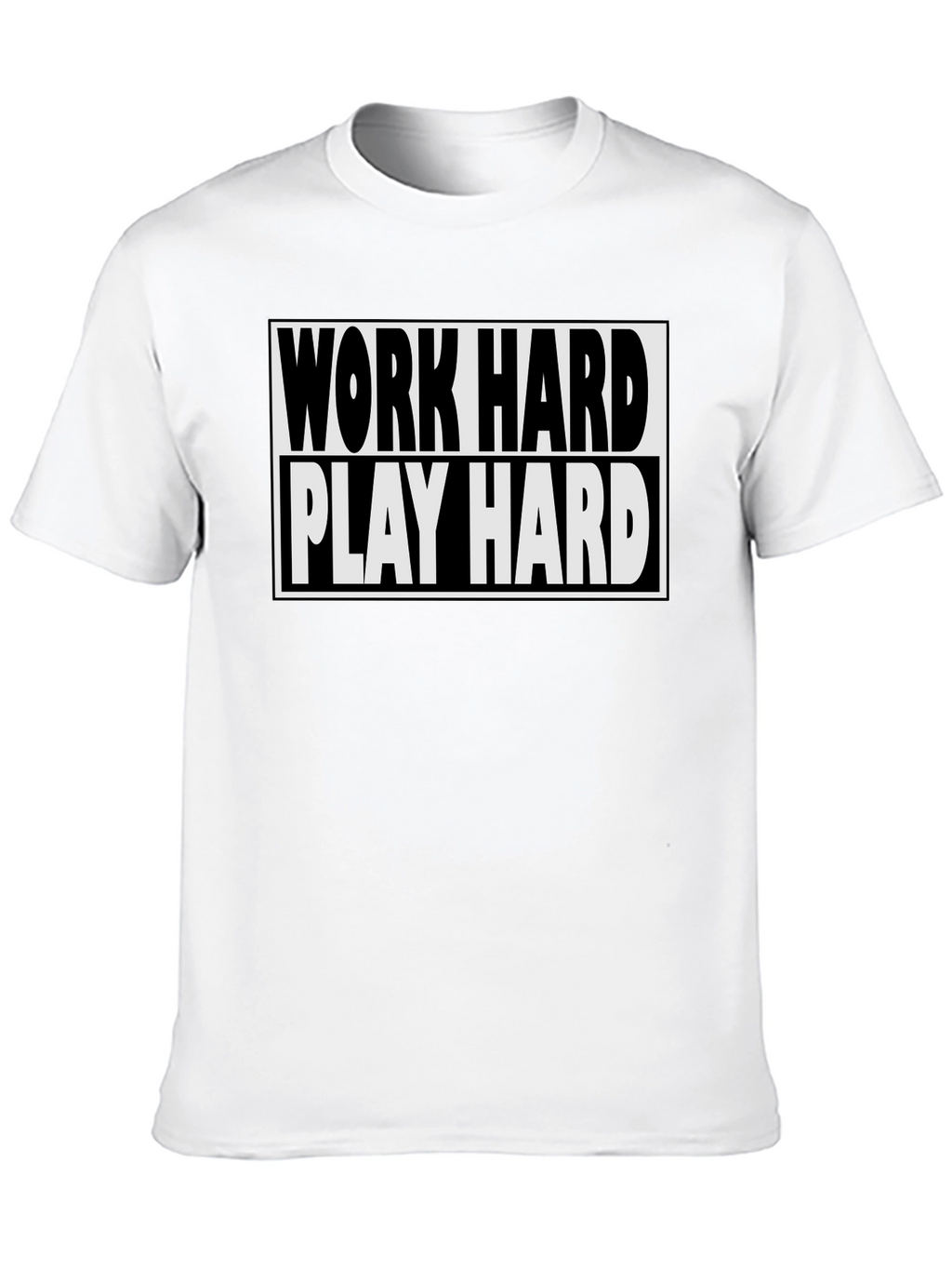Work Hard Play Hard Black T-Shirt