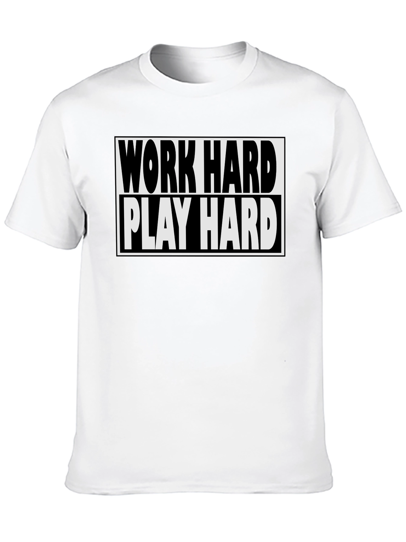Work Hard Play Hard Black T-Shirt