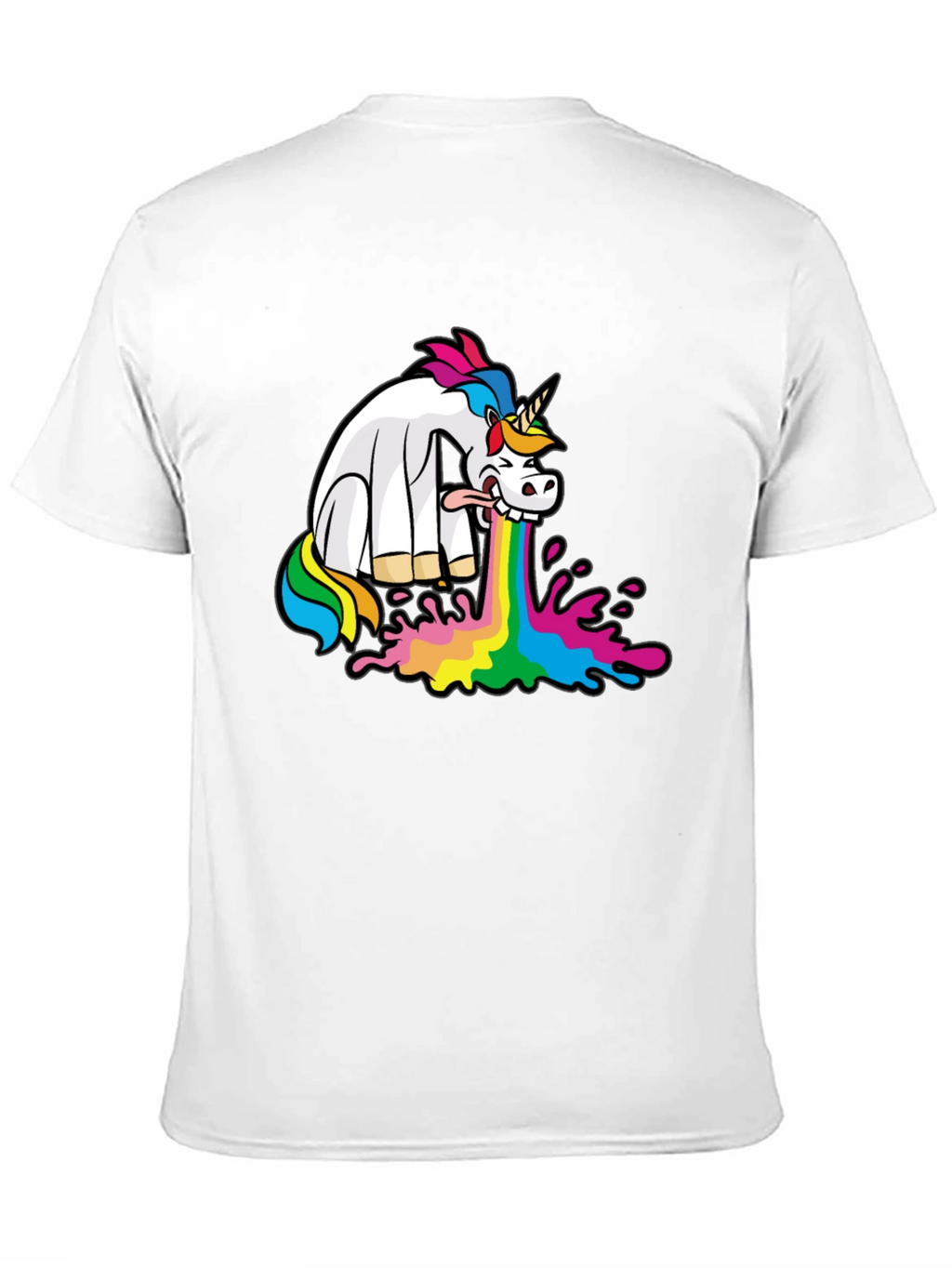 Puking Unicorn Graphic Tee