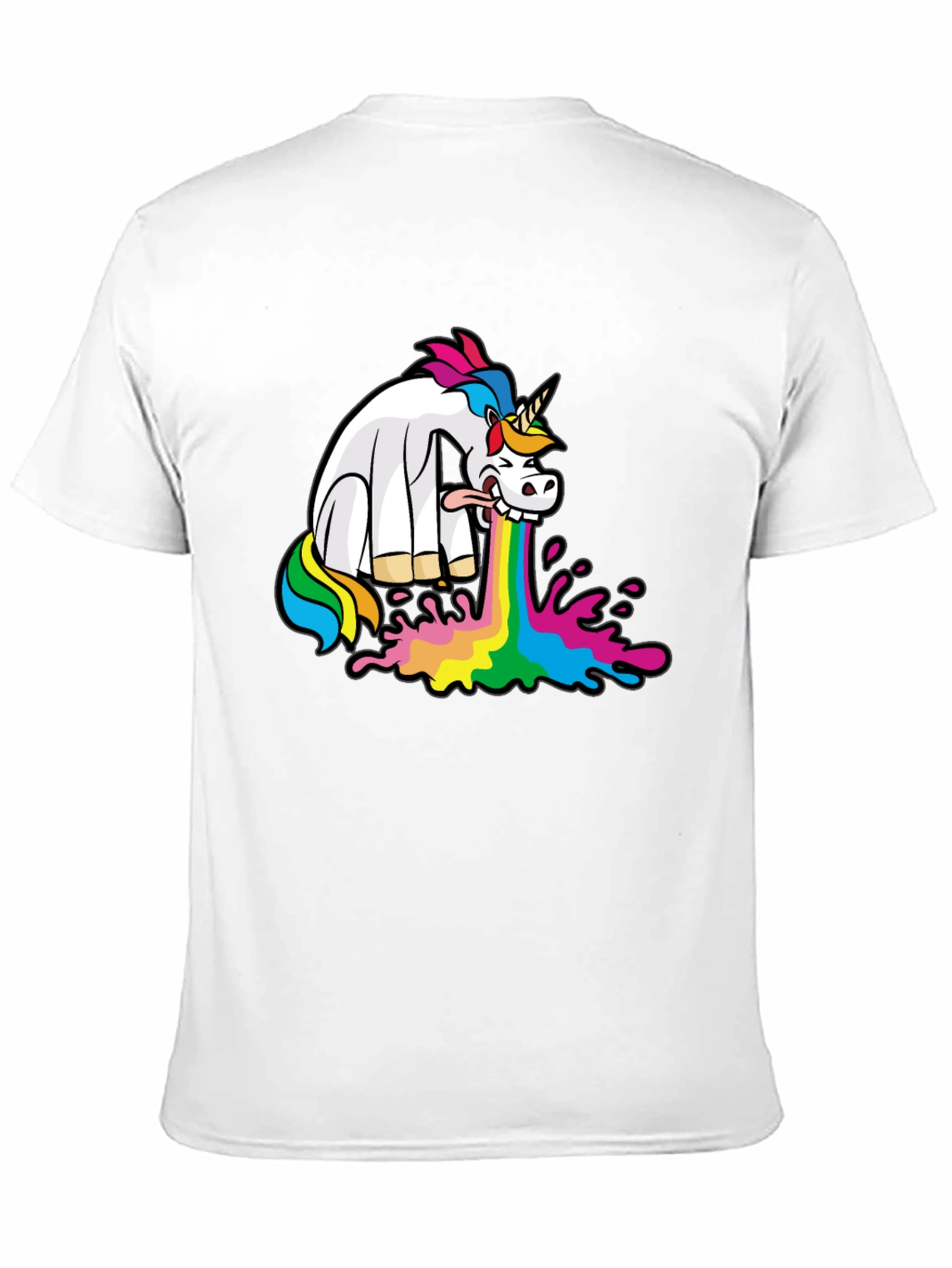 Puking Unicorn Graphic Tee
