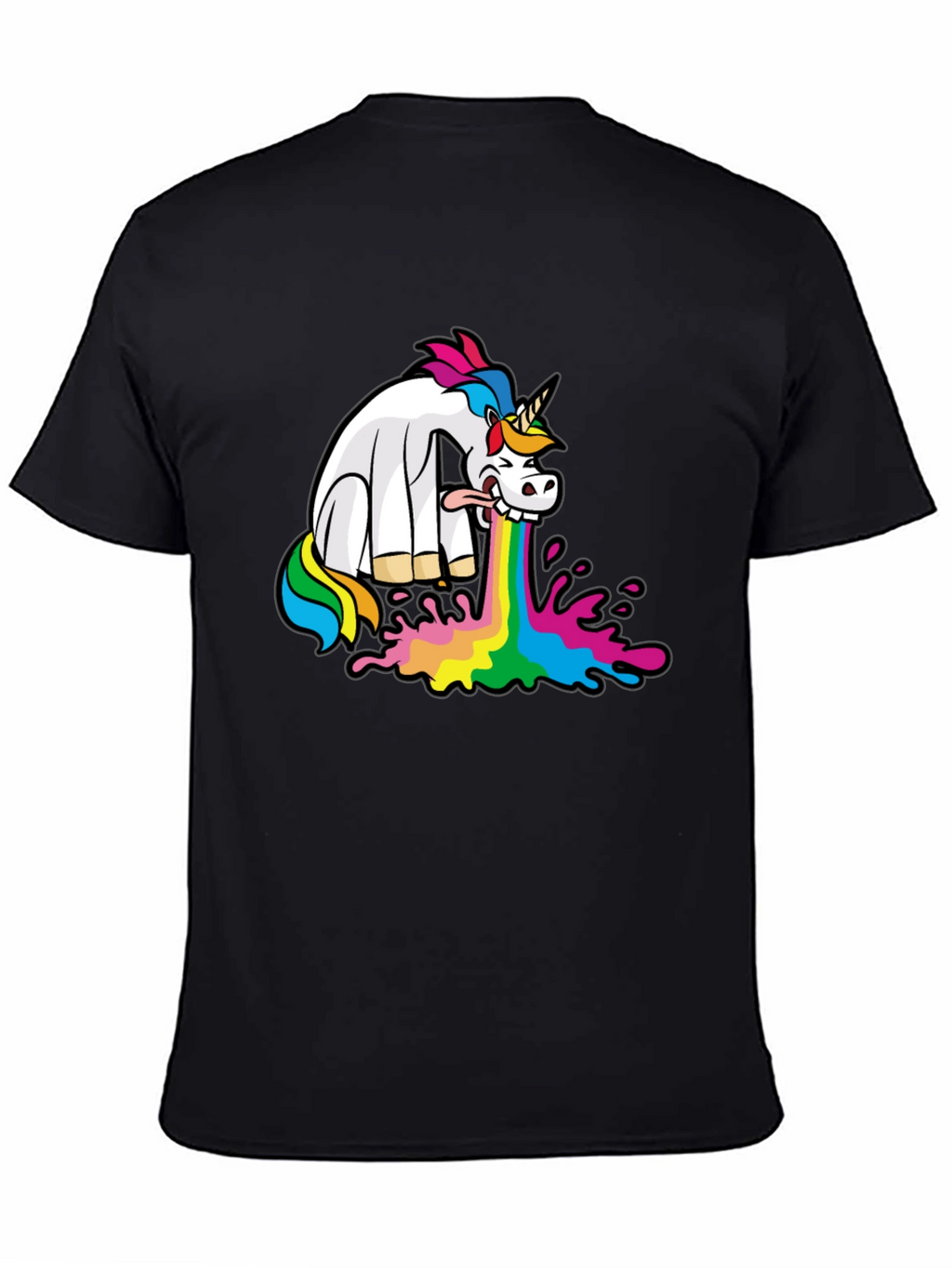 Puking Unicorn Graphic Tee
