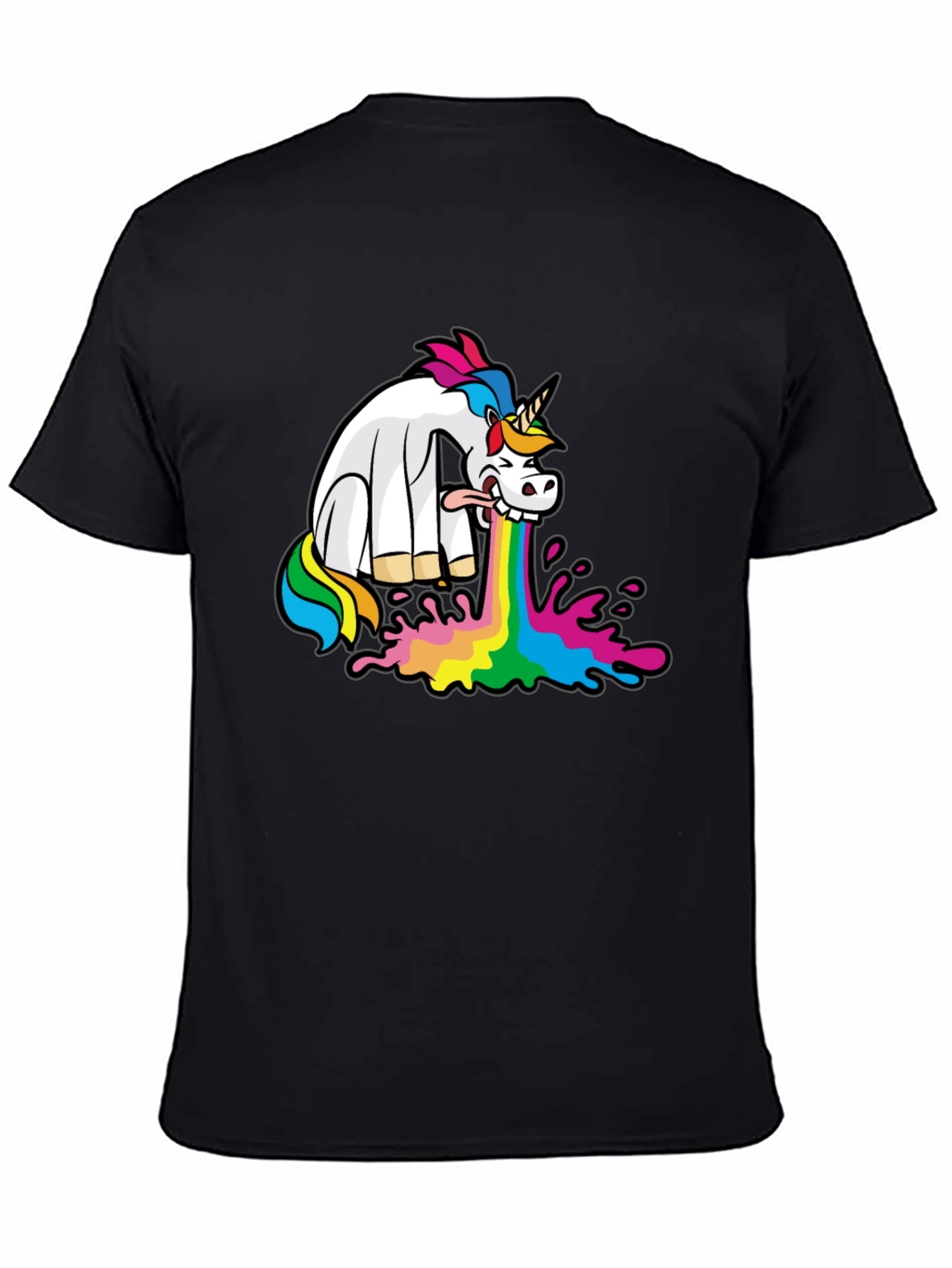 Puking Unicorn Graphic Tee