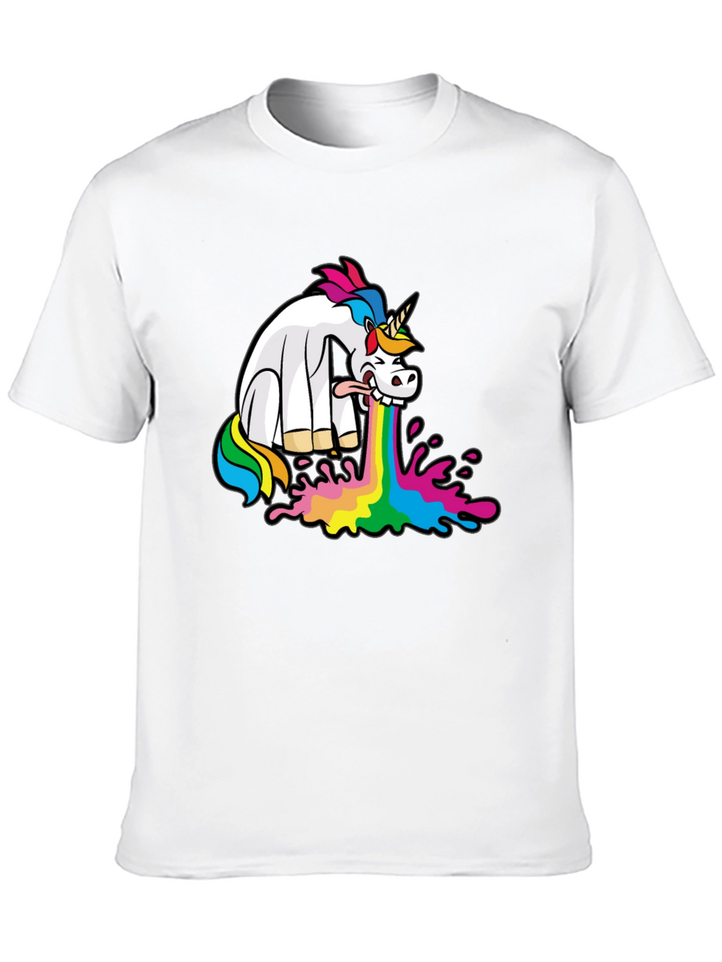 Puking Unicorn Graphic Tee