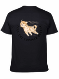 Summer Breeze Cat Graphic T-Shirt
