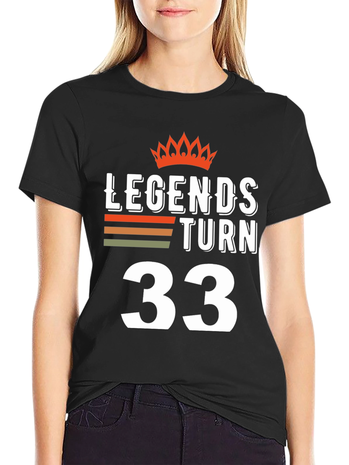 Legends Turn 33 T-Shirt Birthday Gift