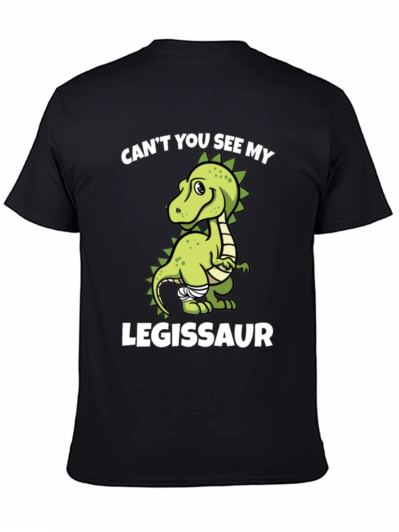Legissaur T-Shirt - Funny Dinosaur Injury Tee