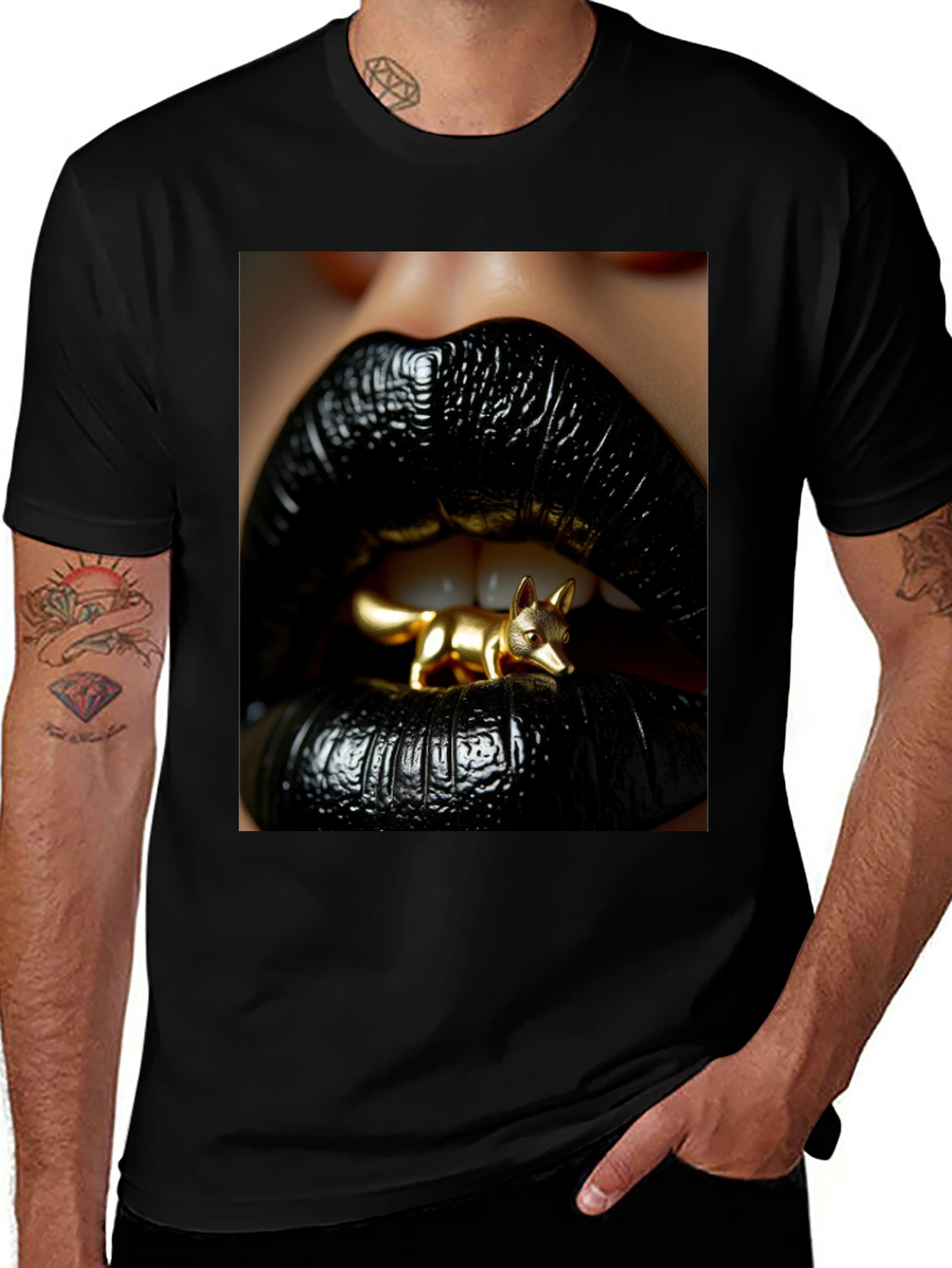 Black Lips Fox Graphic Tee