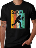 Retro Padel Player Graphic Tee