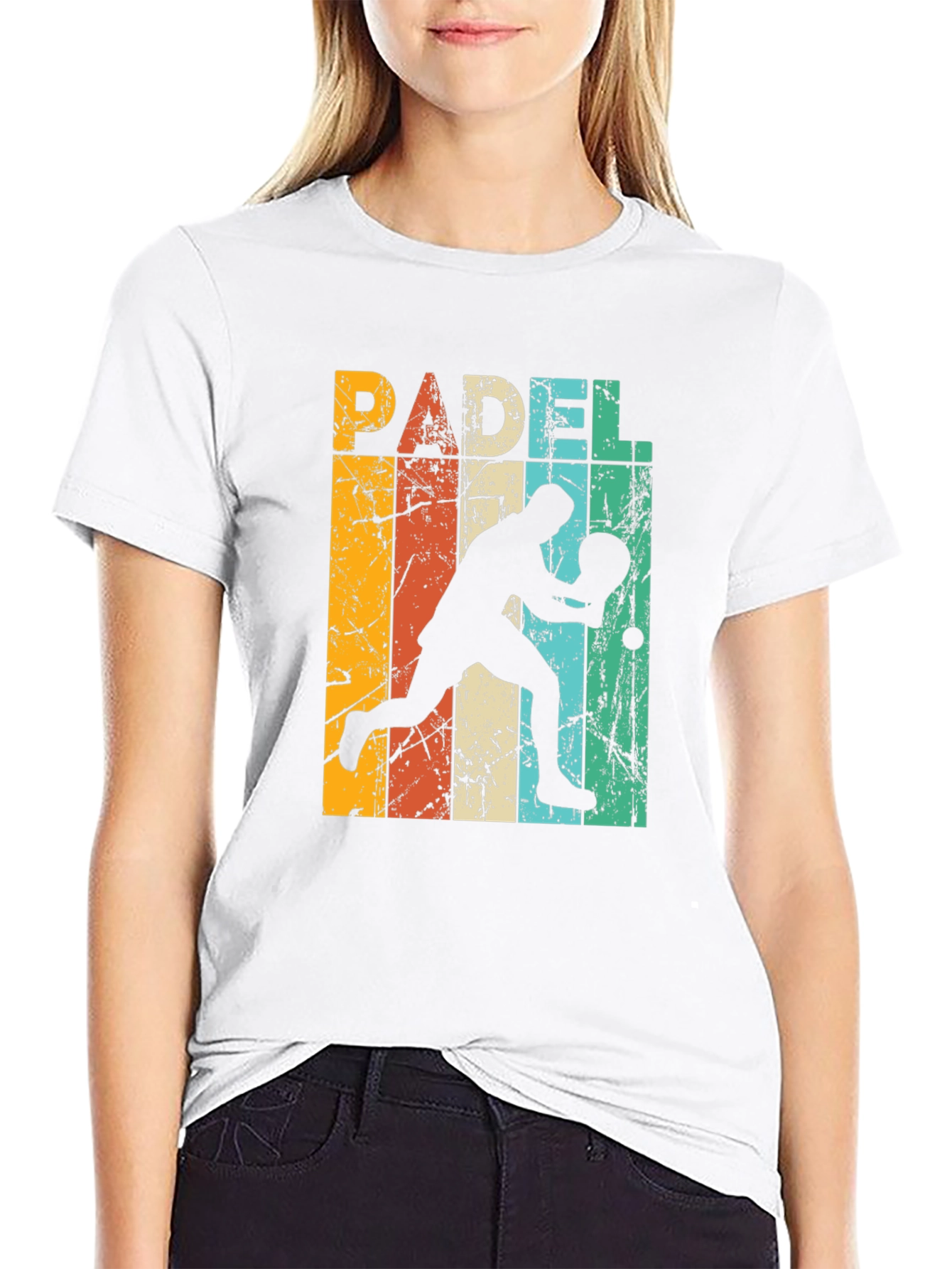 Retro Padel Player Graphic Tee