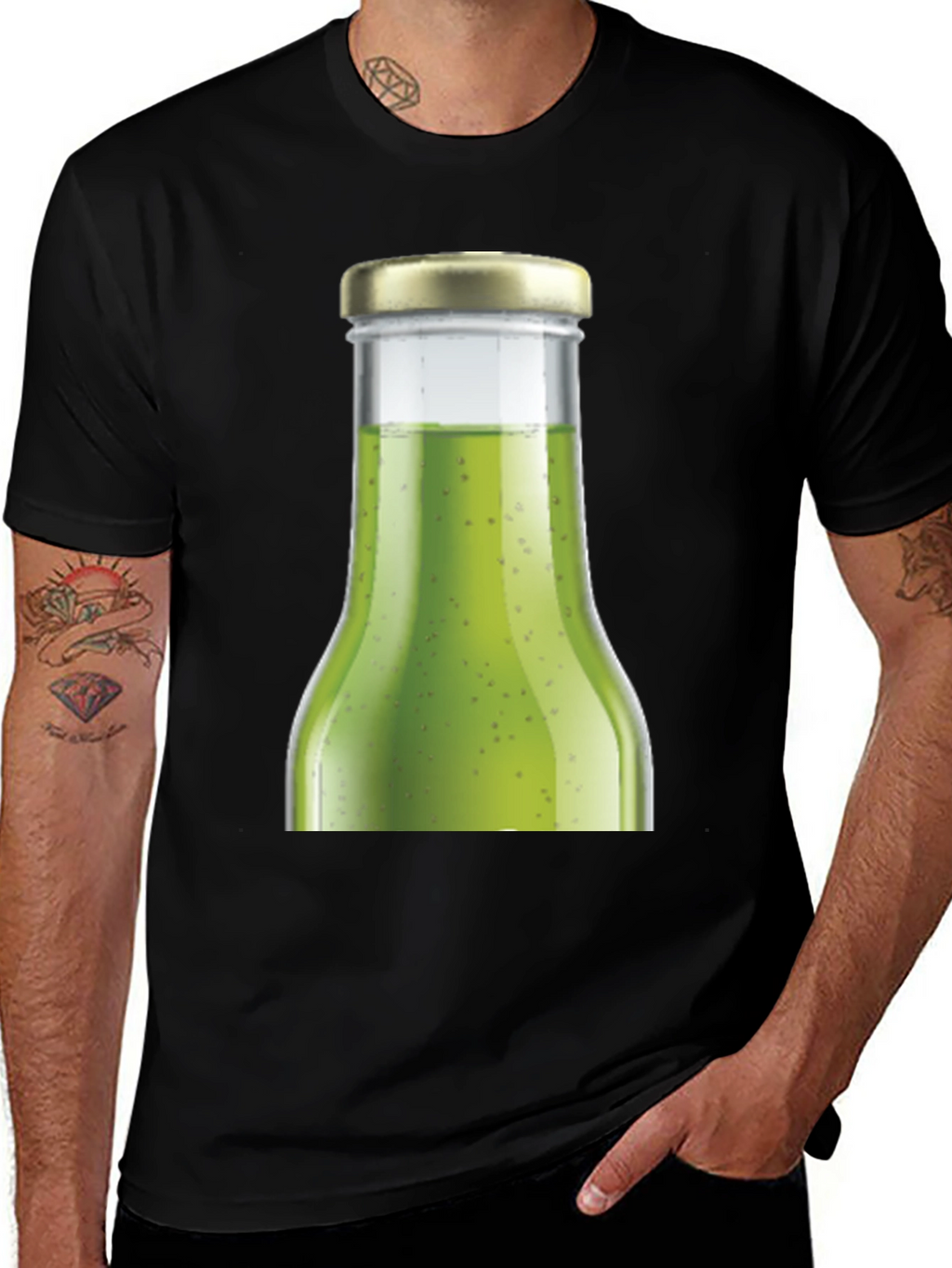 Green Drink Bottle T-Shirt