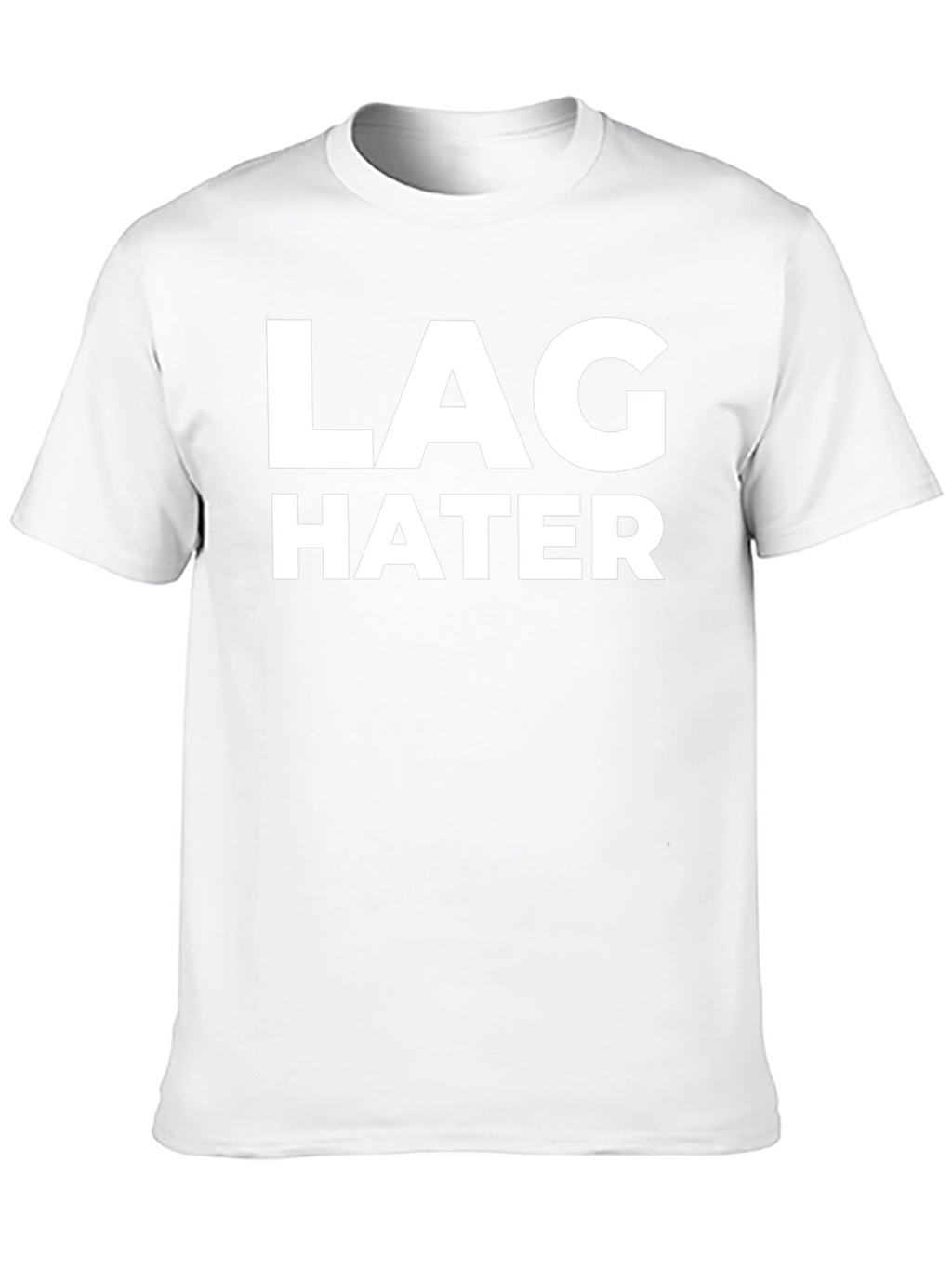 Lag Hater Black Cotton T-Shirt