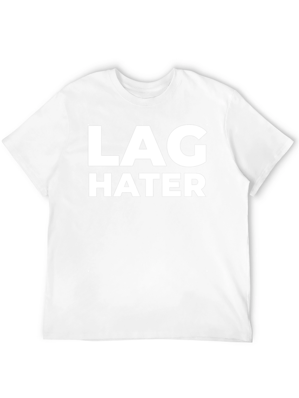 Lag Hater Black Cotton T-Shirt