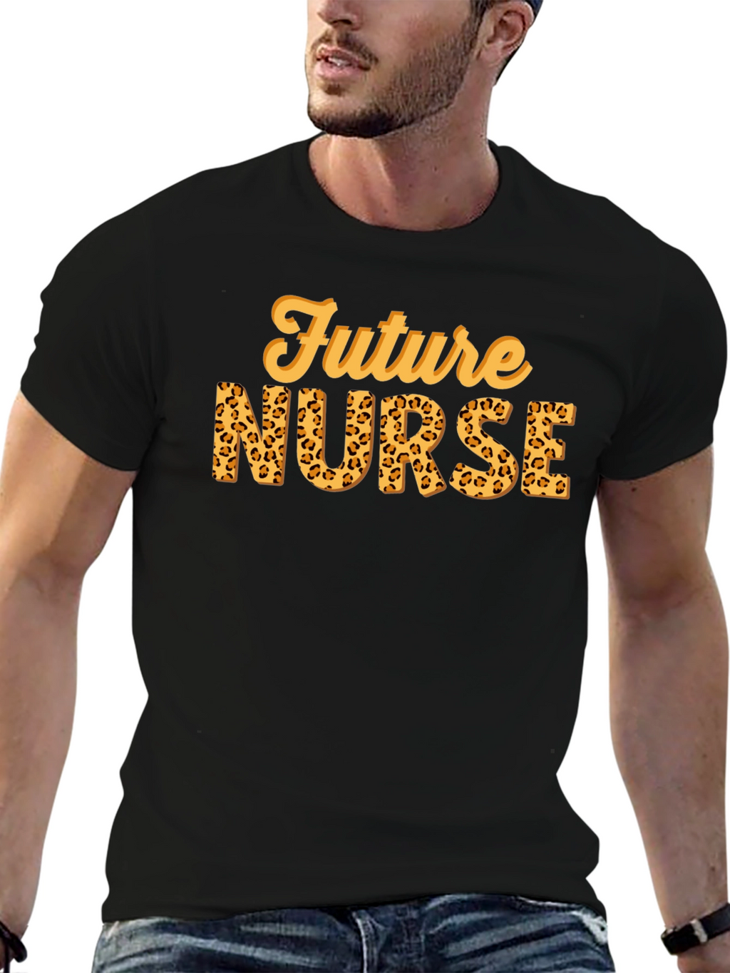 Future Nurse Leopard Print Tee