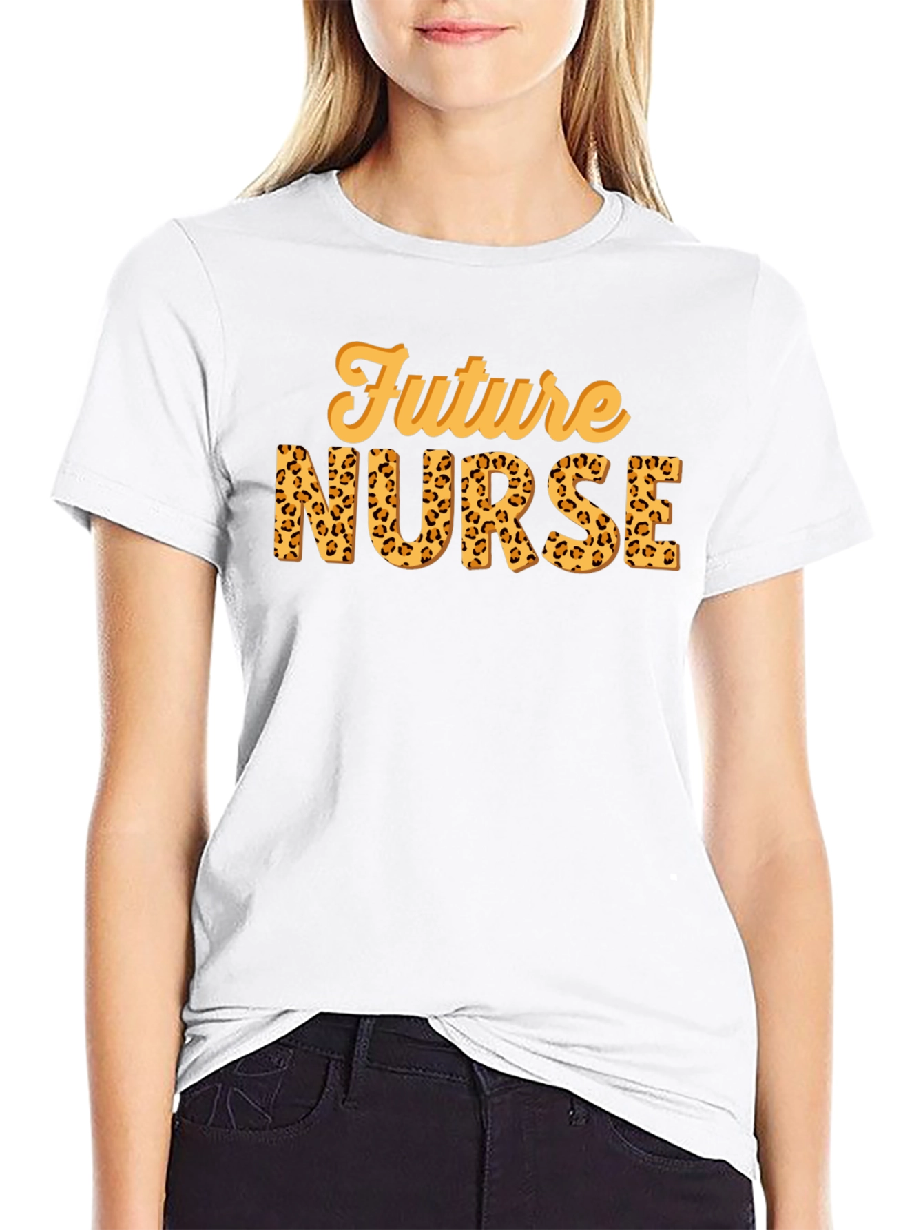 Future Nurse Leopard Print Tee