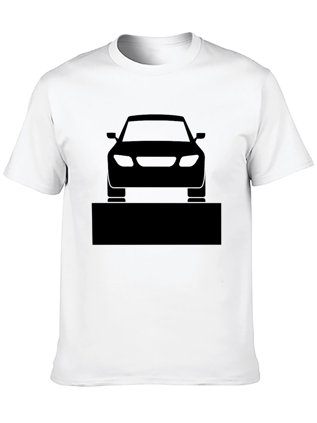 Mens Black Car Graphic T-Shirt