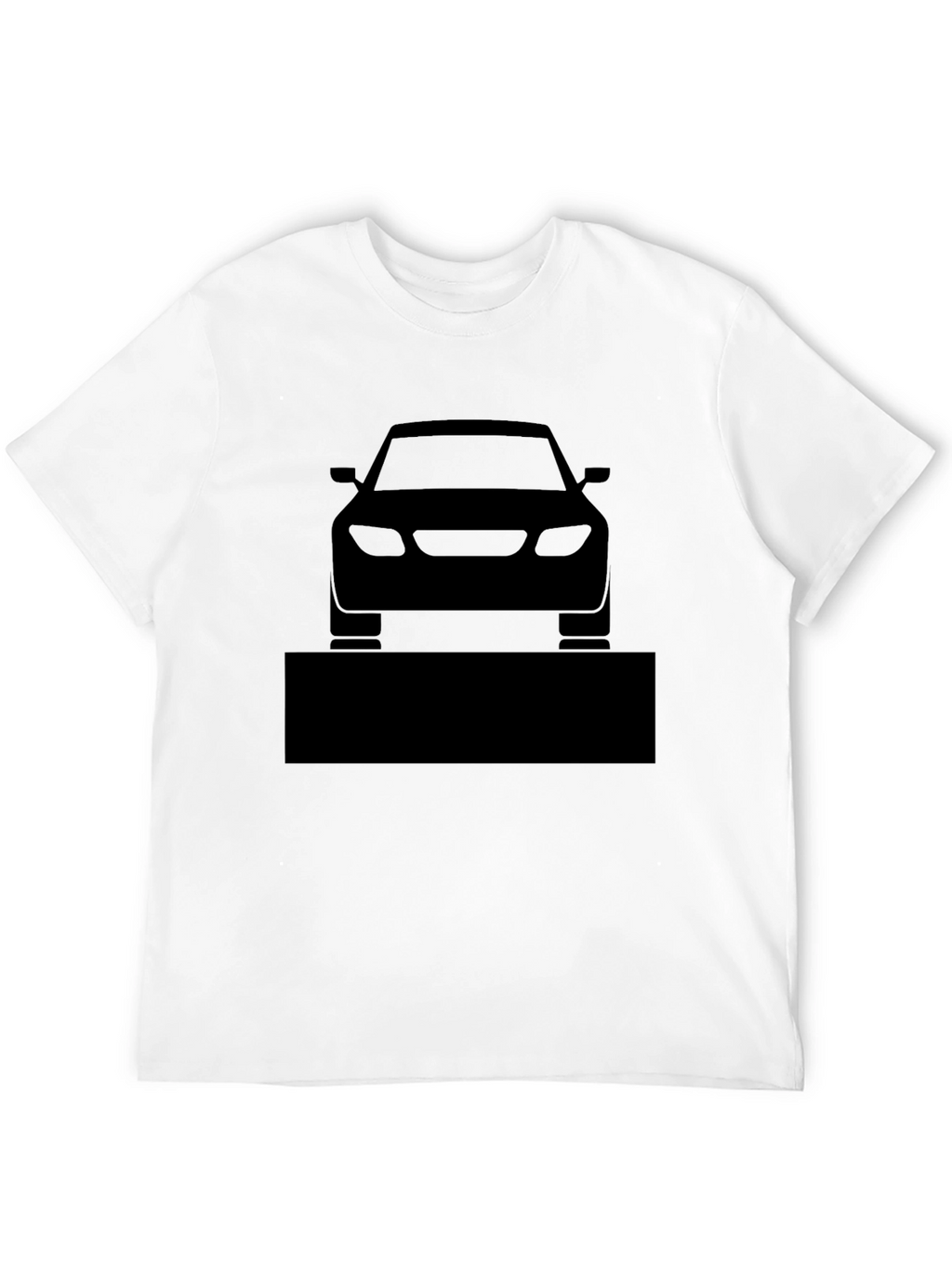 Mens Black Car Graphic T-Shirt