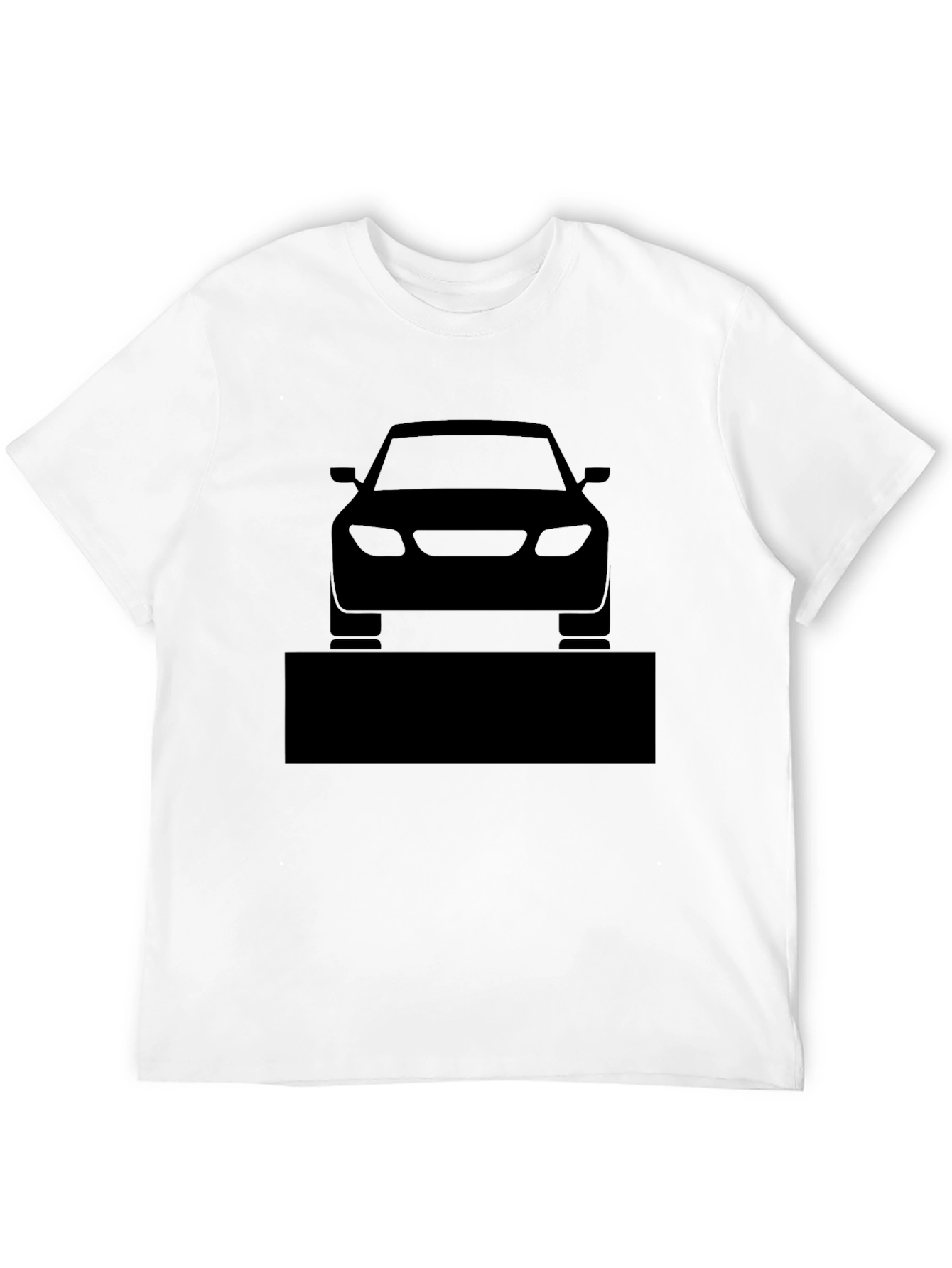 Mens Black Car Graphic T-Shirt