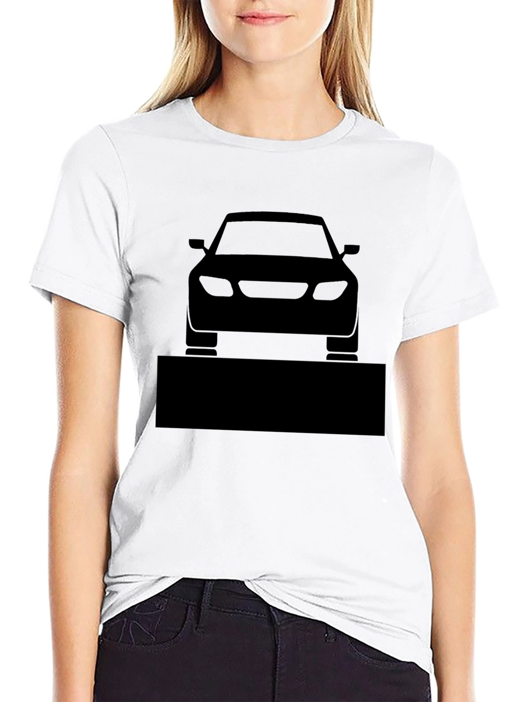 Mens Black Car Graphic T-Shirt