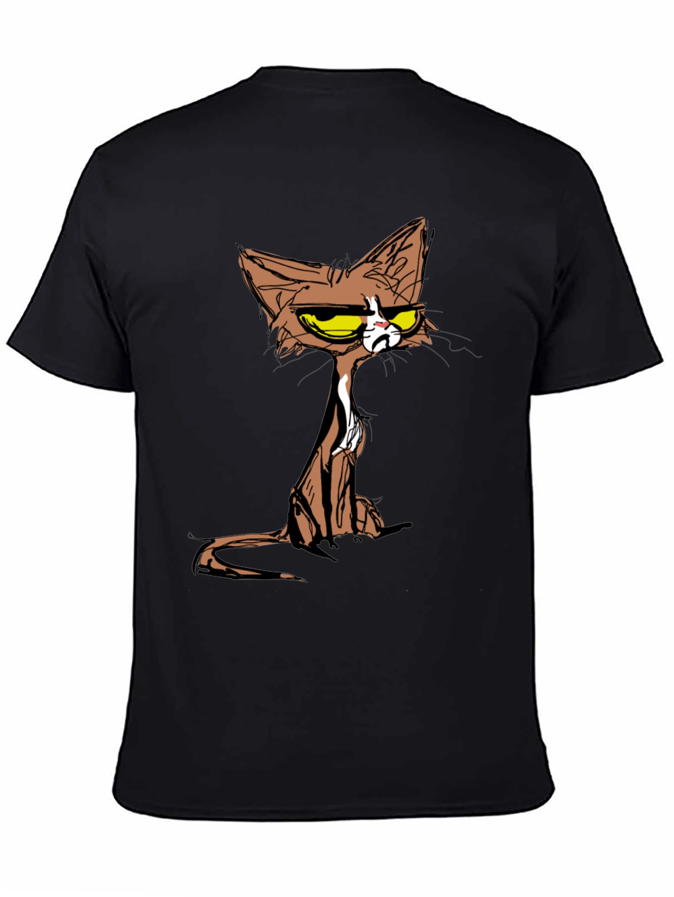 Grumpy Cat T-Shirt - Cartoon Style Tee