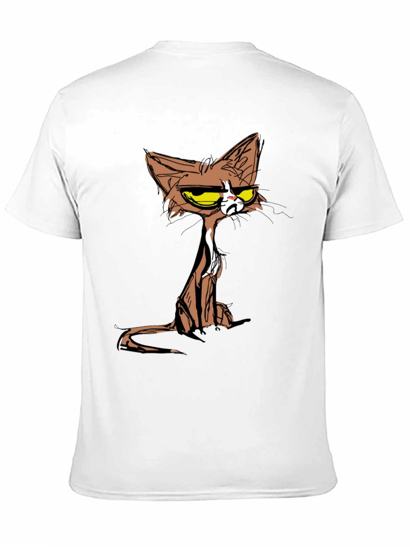 Grumpy Cat T-Shirt - Cartoon Style Tee