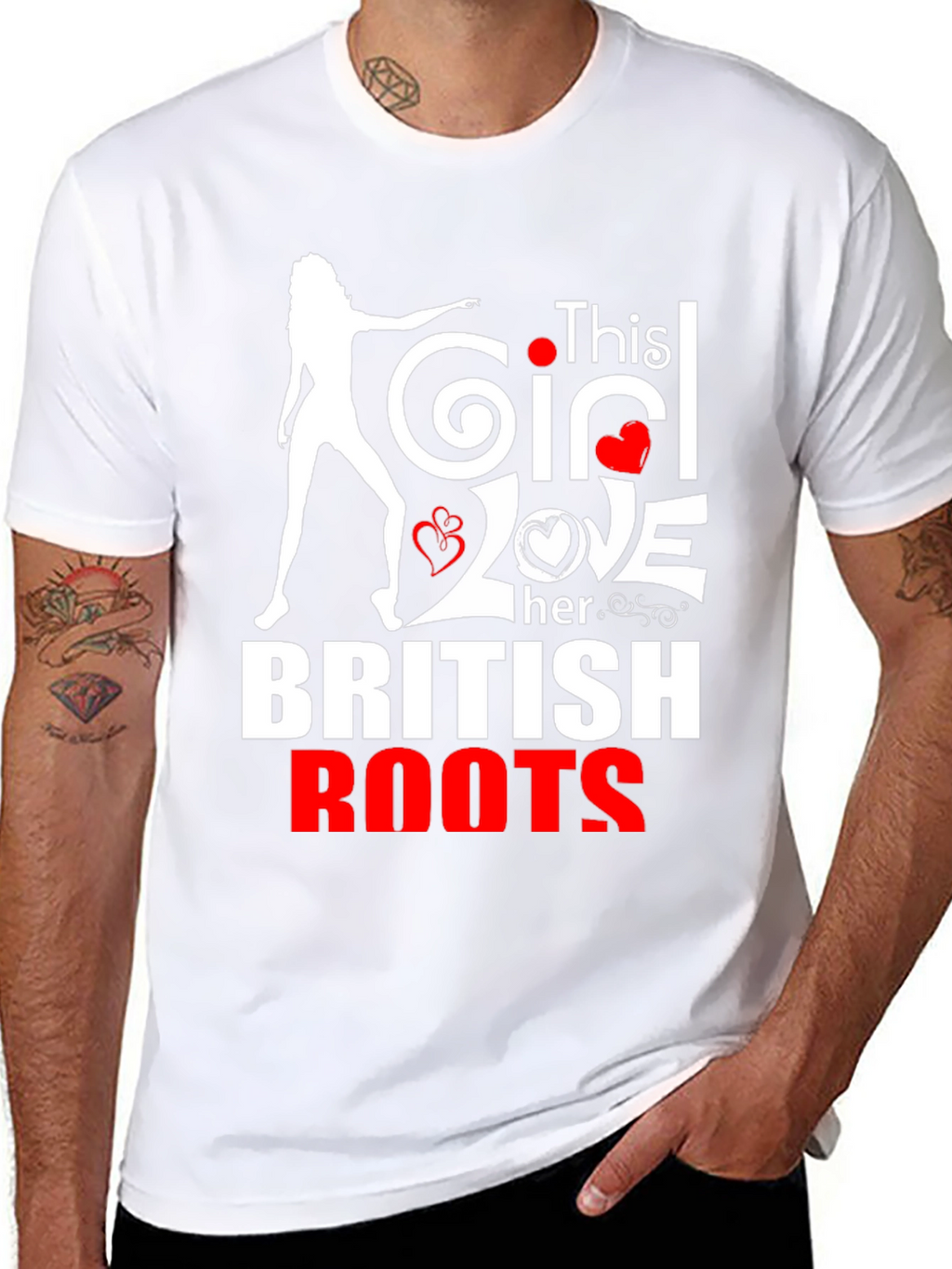 This Girl Loves Her British Roots T-Shirt