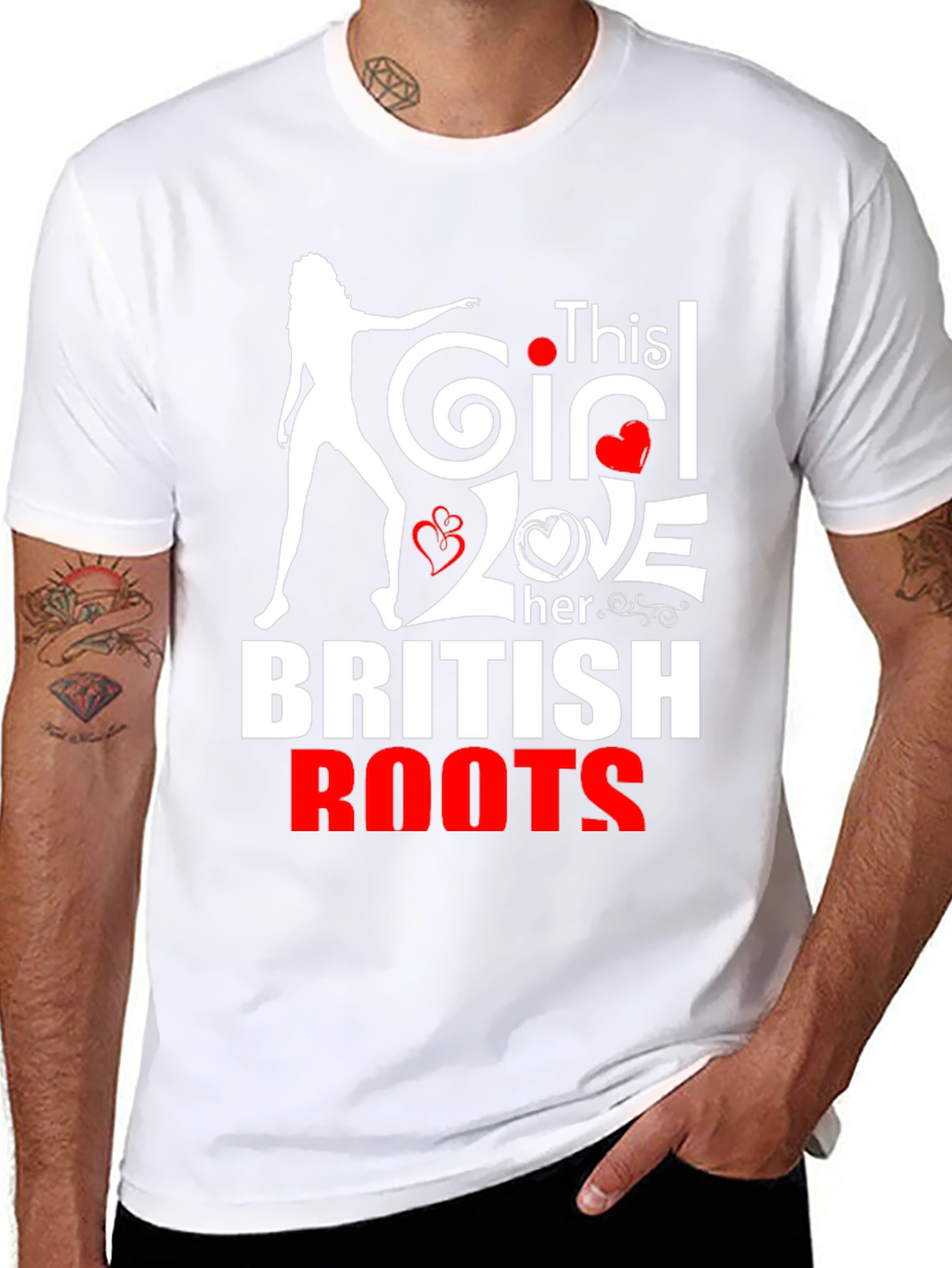 This Girl Loves Her British Roots T-Shirt