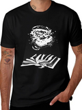 Burger Bookworm Black T-Shirt