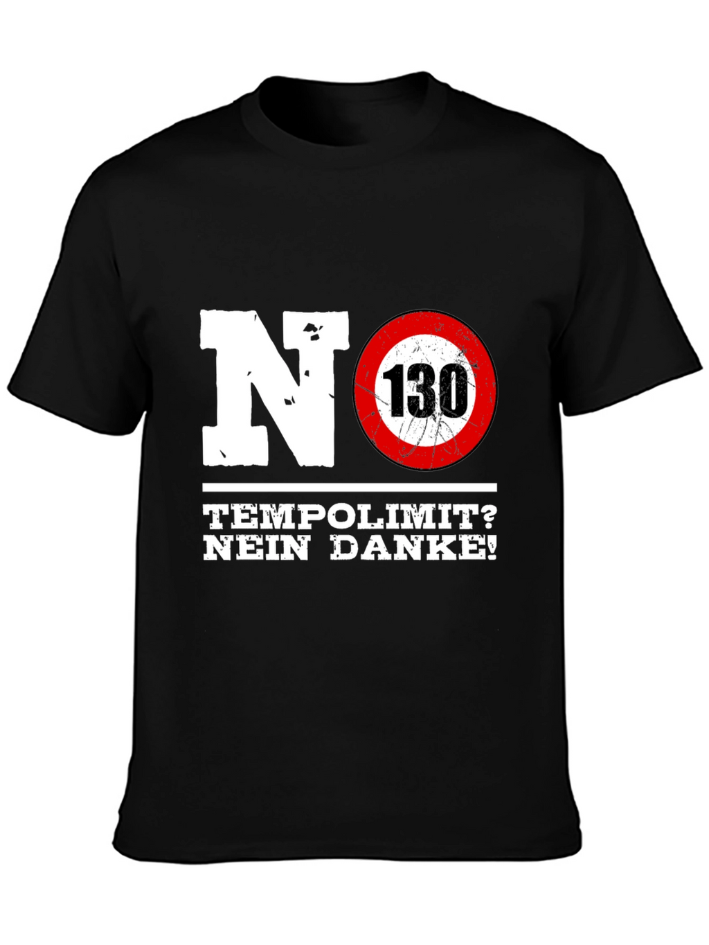 No Speed Limit Graphic Tee - German Autobahn Style
