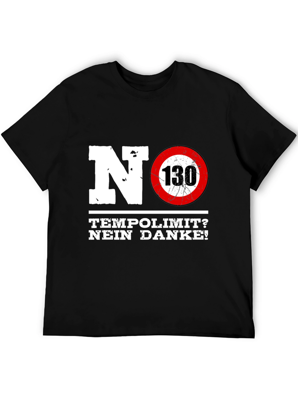 No Speed Limit Graphic Tee - German Autobahn Style