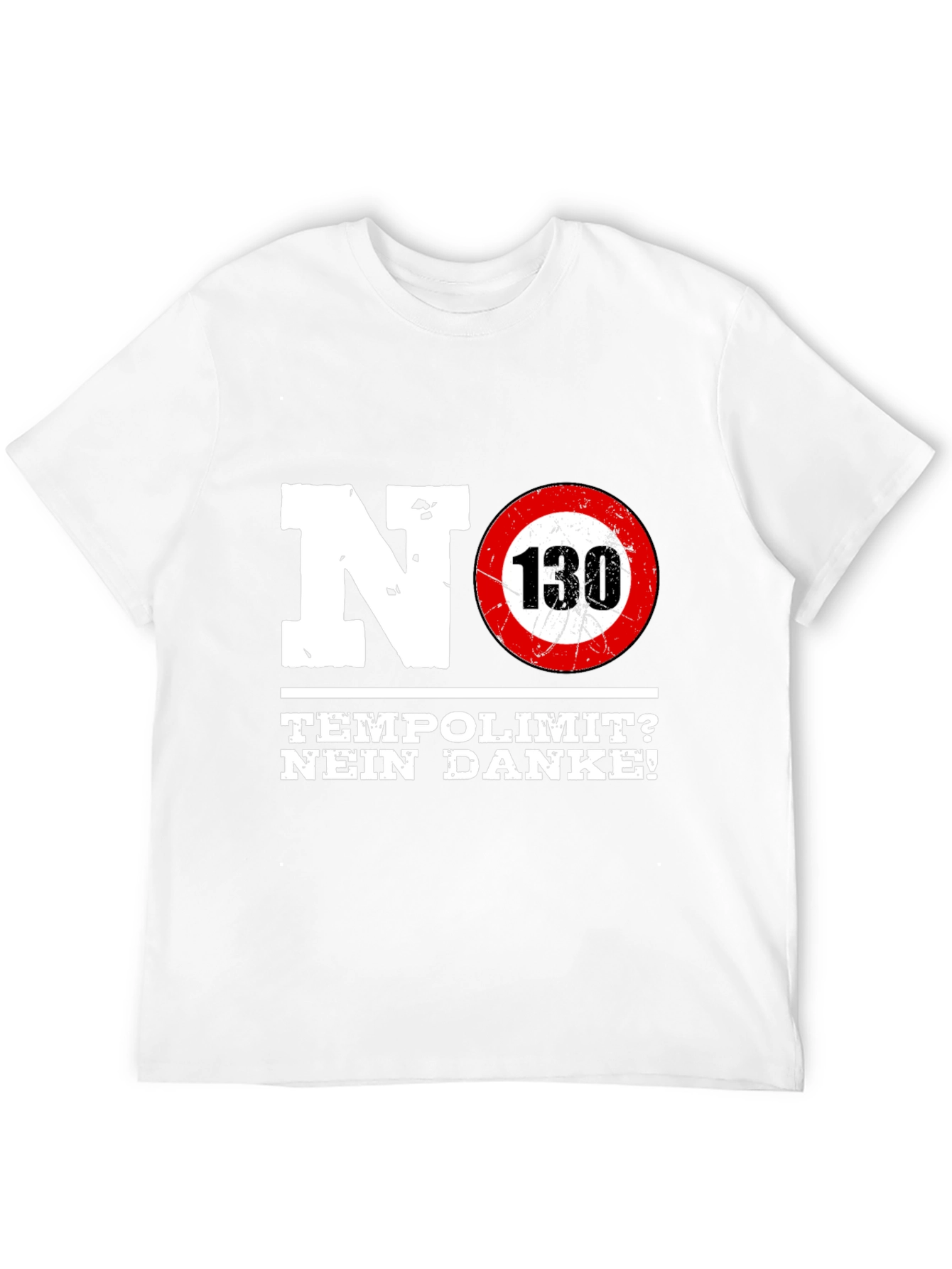No Speed Limit Graphic Tee - German Autobahn Style