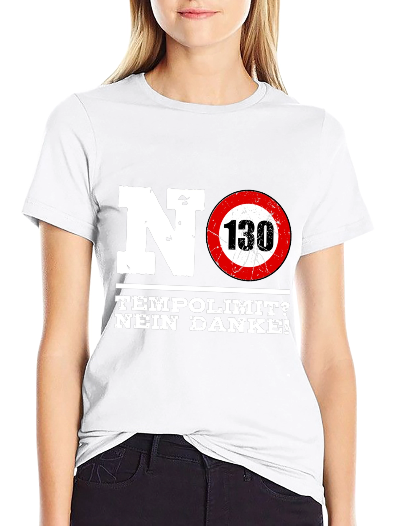 No Speed Limit Graphic Tee - German Autobahn Style