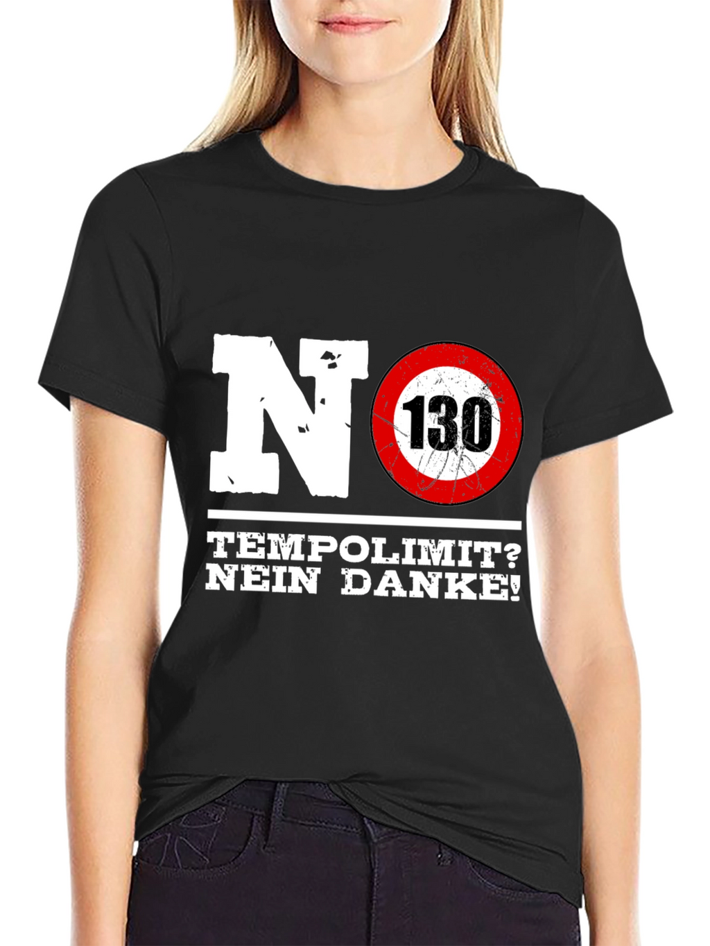 No Speed Limit Graphic Tee - German Autobahn Style