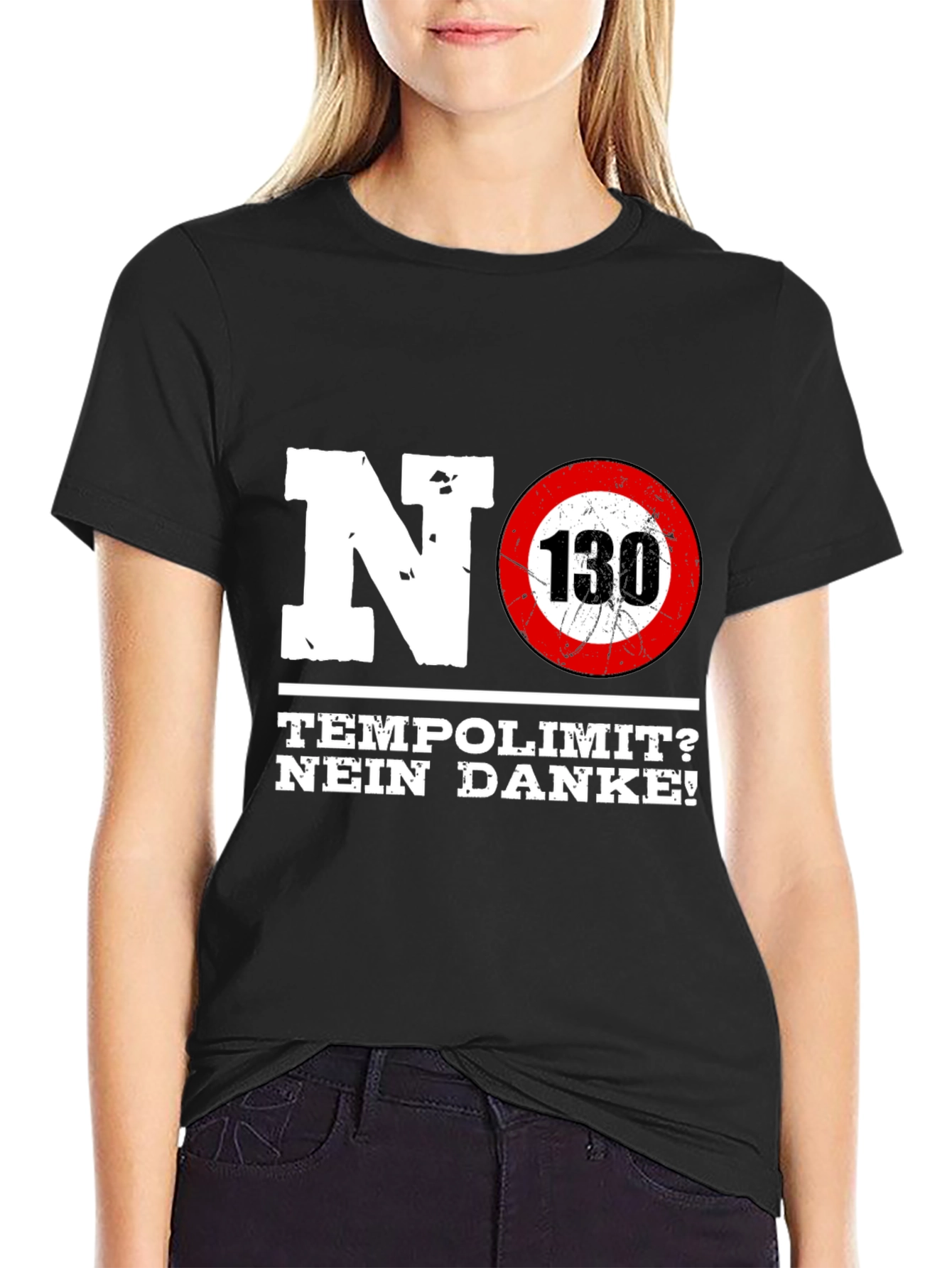 No Speed Limit Graphic Tee - German Autobahn Style