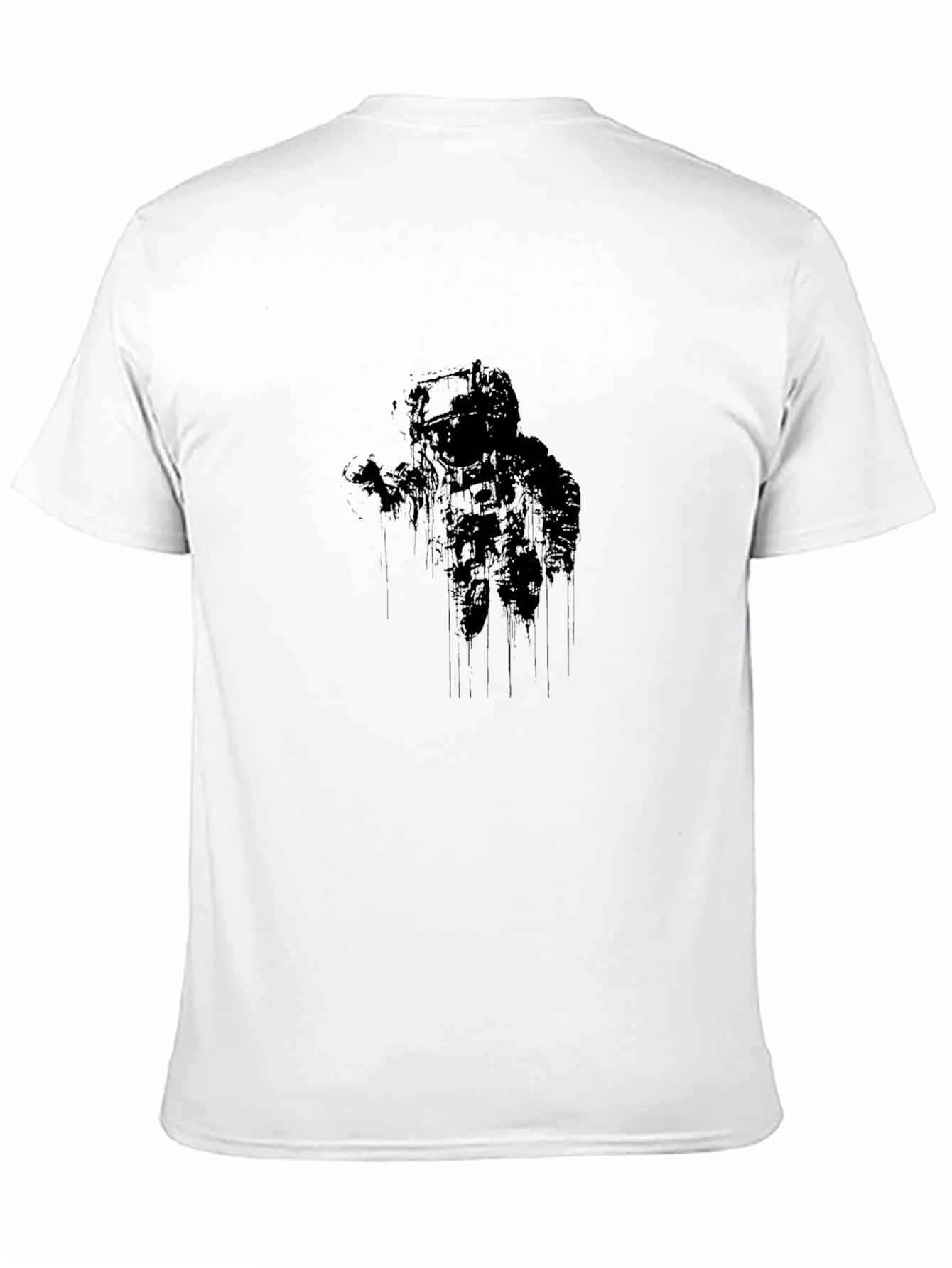 Astronaut Graphic Print Black T-Shirt