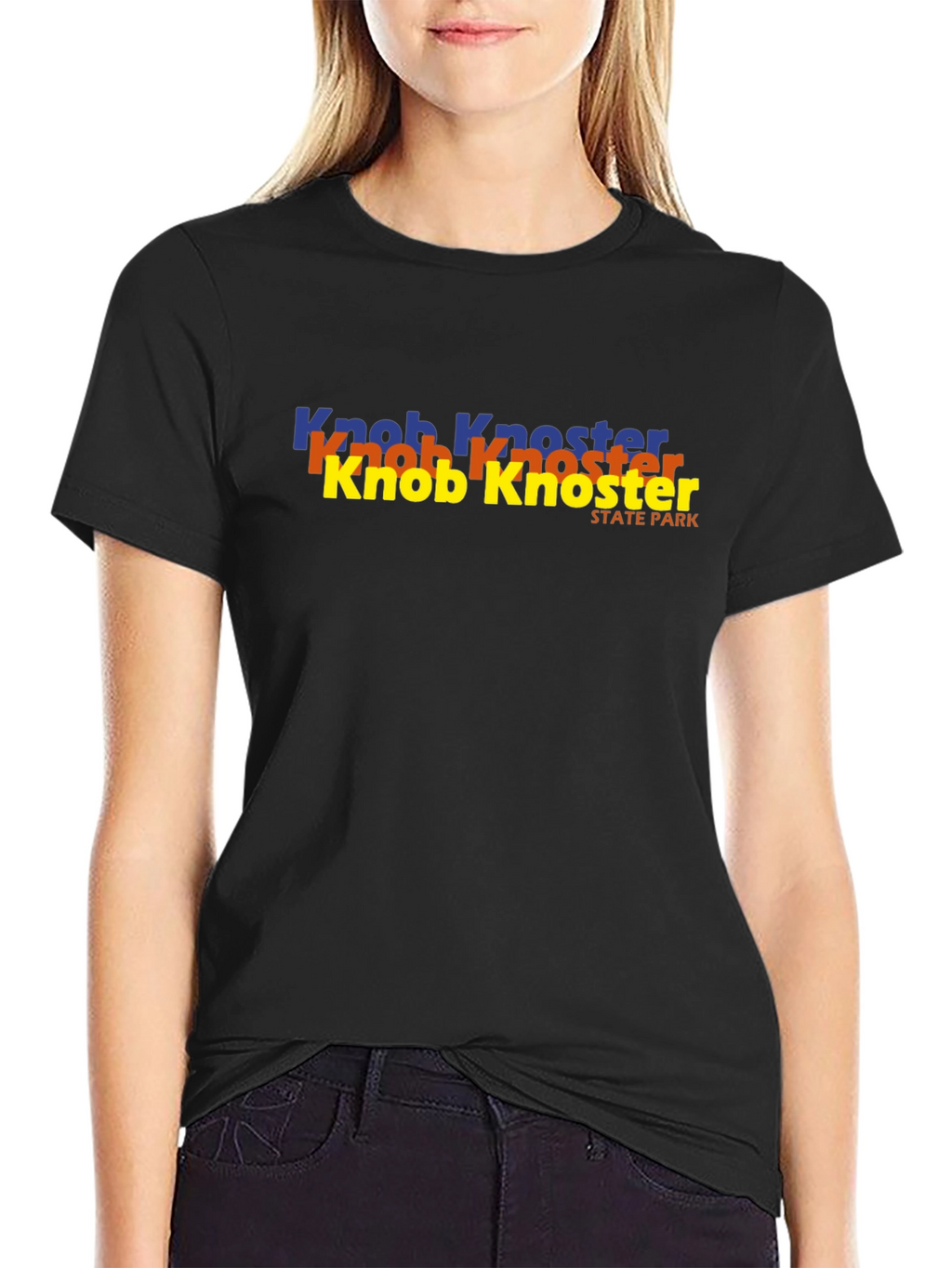 Knob Knoster State Park Black T-Shirt
