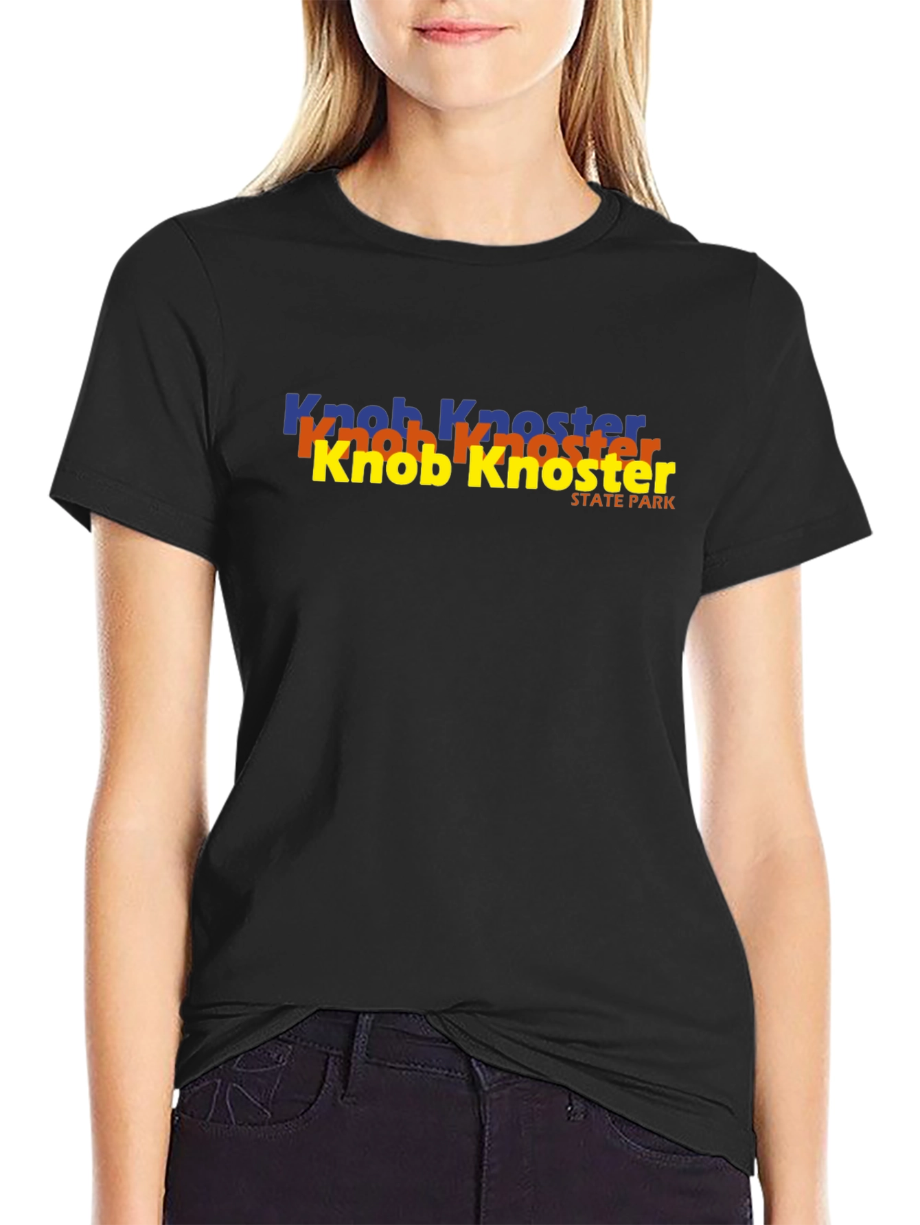 Knob Knoster State Park Black T-Shirt